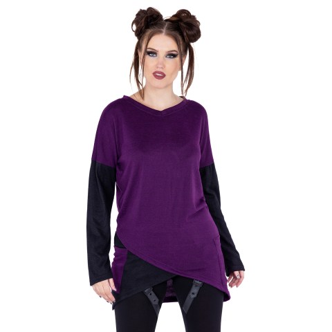 LARISA TOP – PURPLE/BLACK LARISA TOP – PURPLE/BLACK