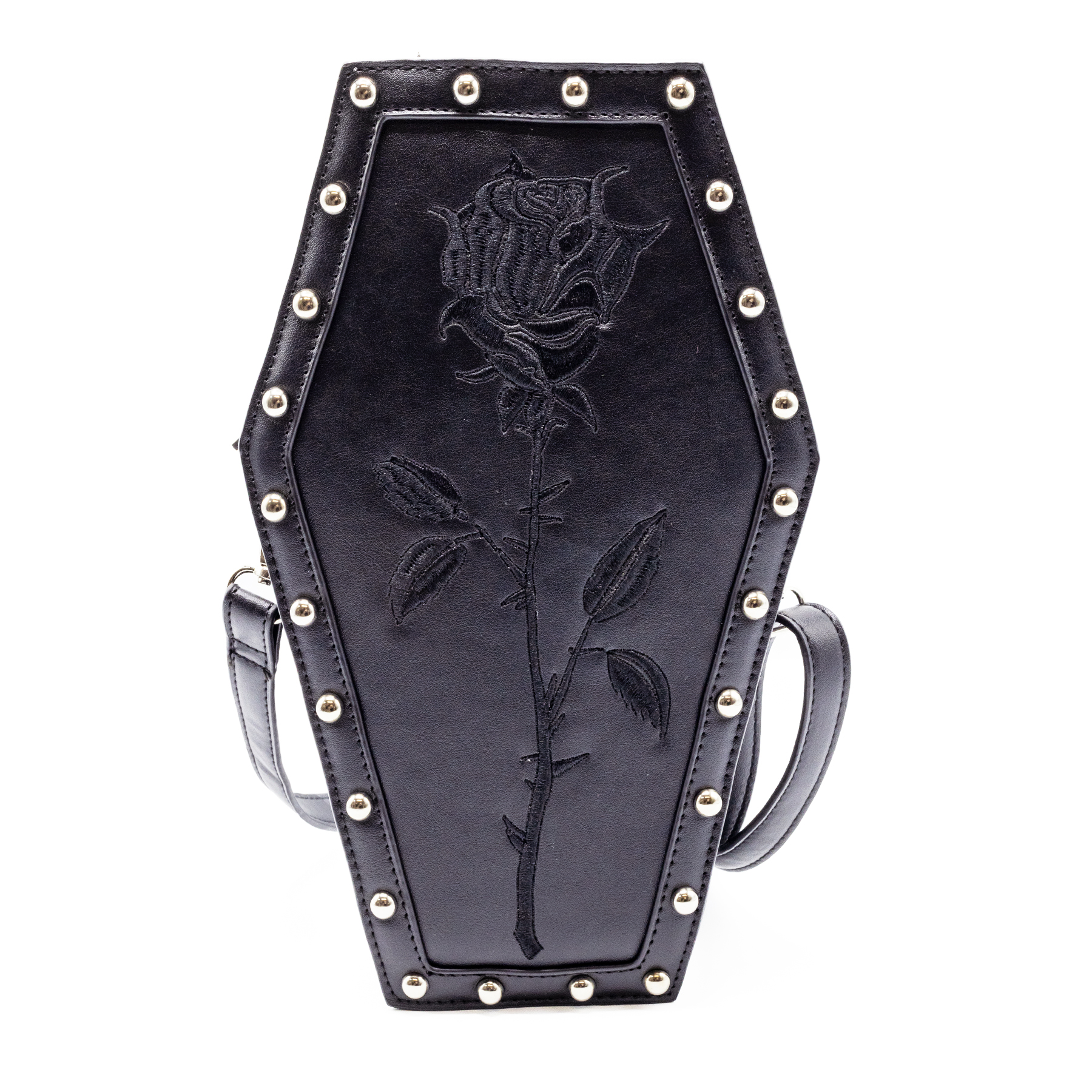 ROSE COFFIN BAG – BLACK