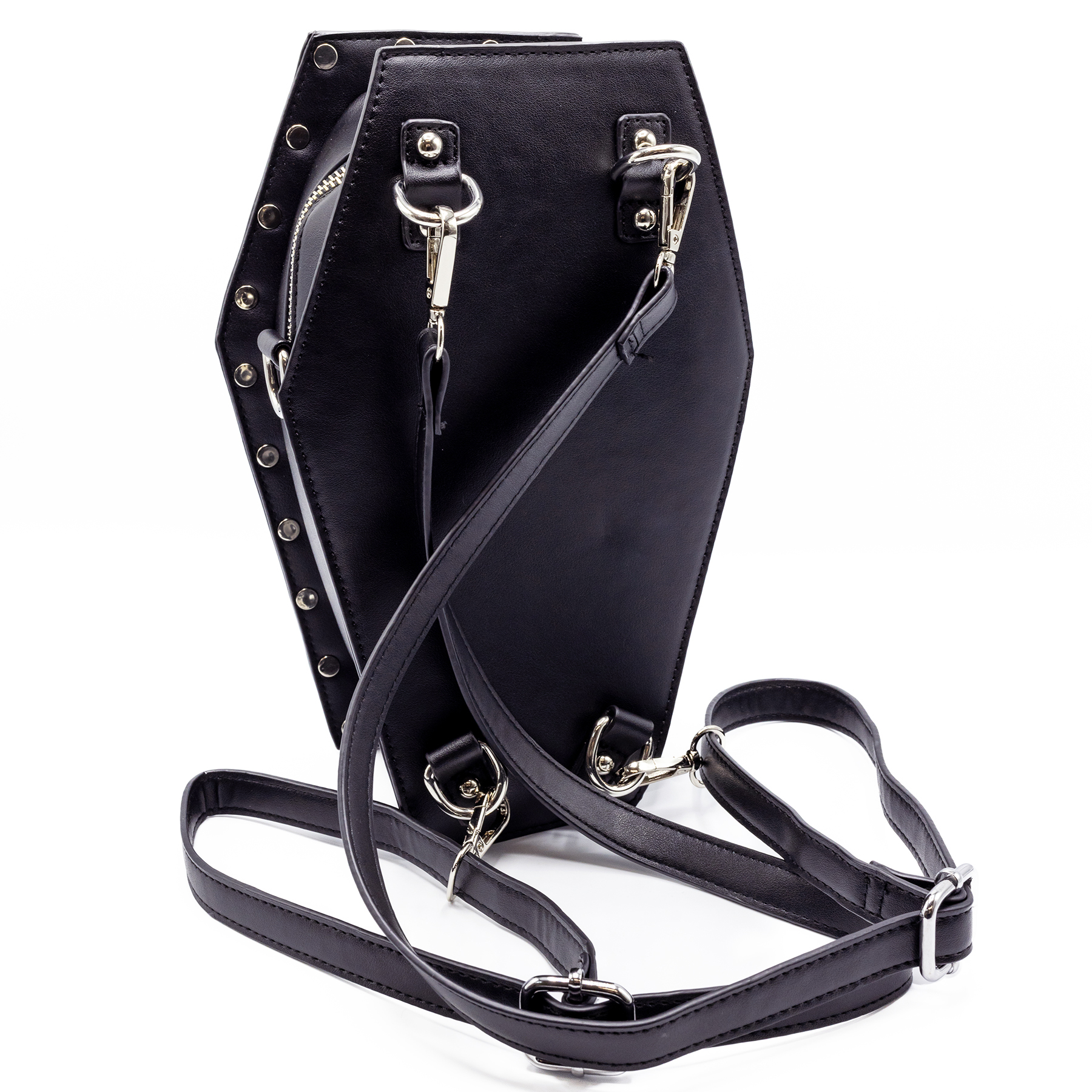 ROSE COFFIN BAG – BLACK