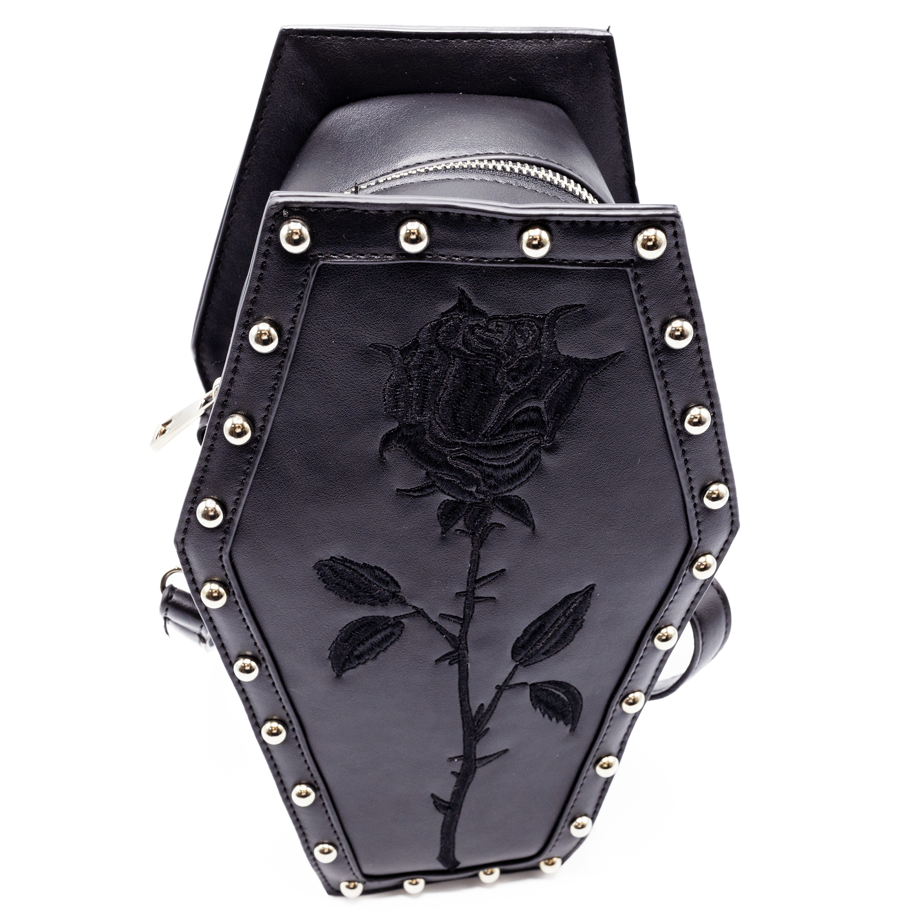 ROSE COFFIN BAG – BLACK