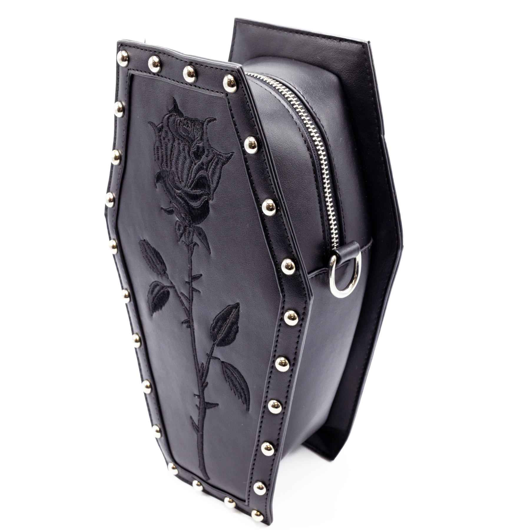 ROSE COFFIN BAG – BLACK