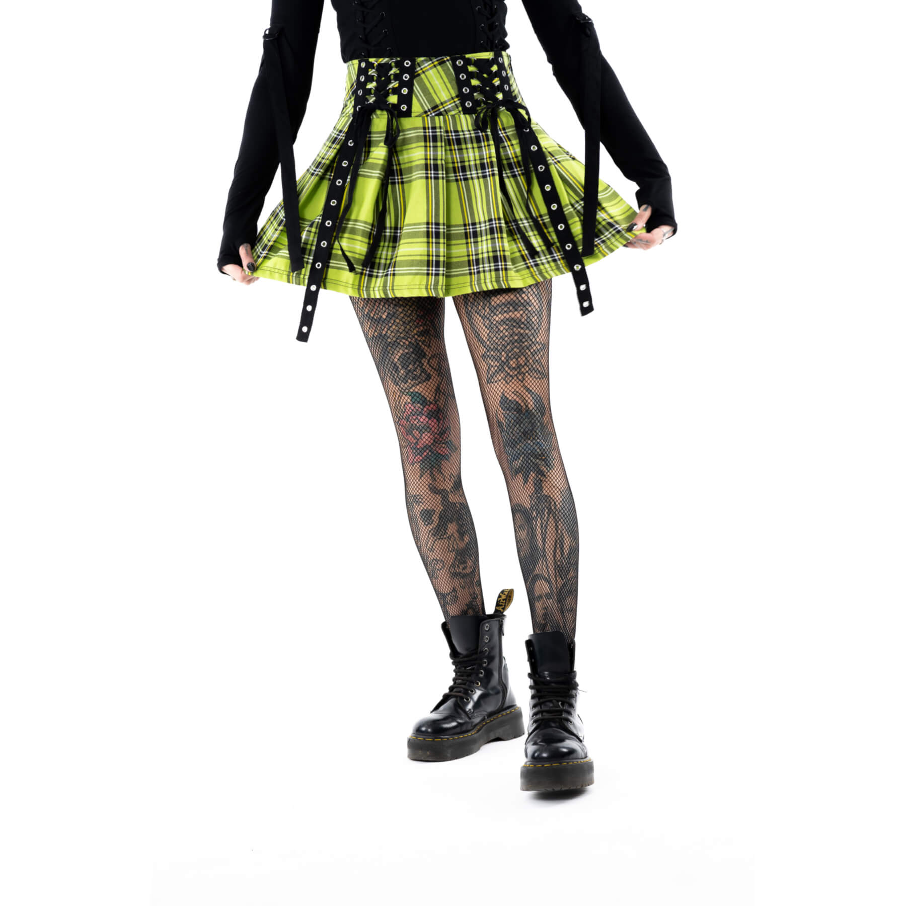 DIAZ SKIRT – GREEN CHECK