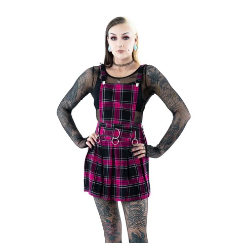 FAYE PINAFORE – DARK PINK FAYE PINAFORE – DARK PINK
