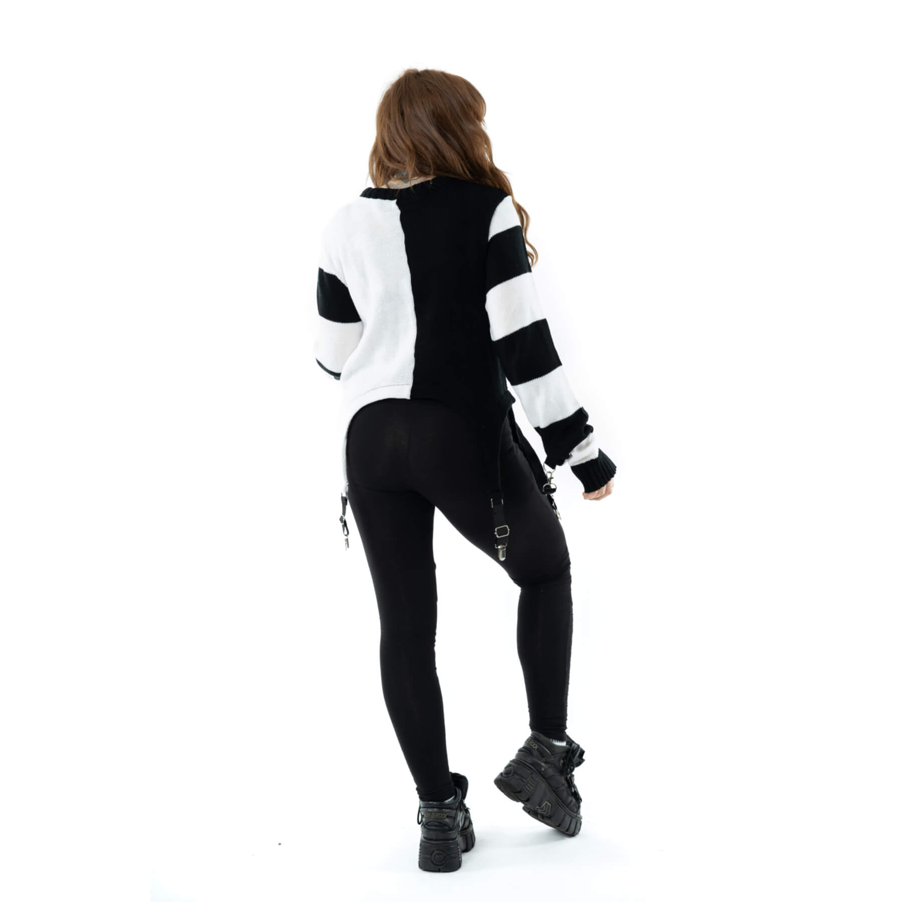GENOA TOP – BLACK/WHITE