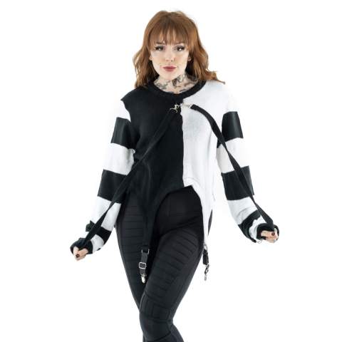 GENOA TOP – BLACK/WHITE GENOA TOP – BLACK/WHITE