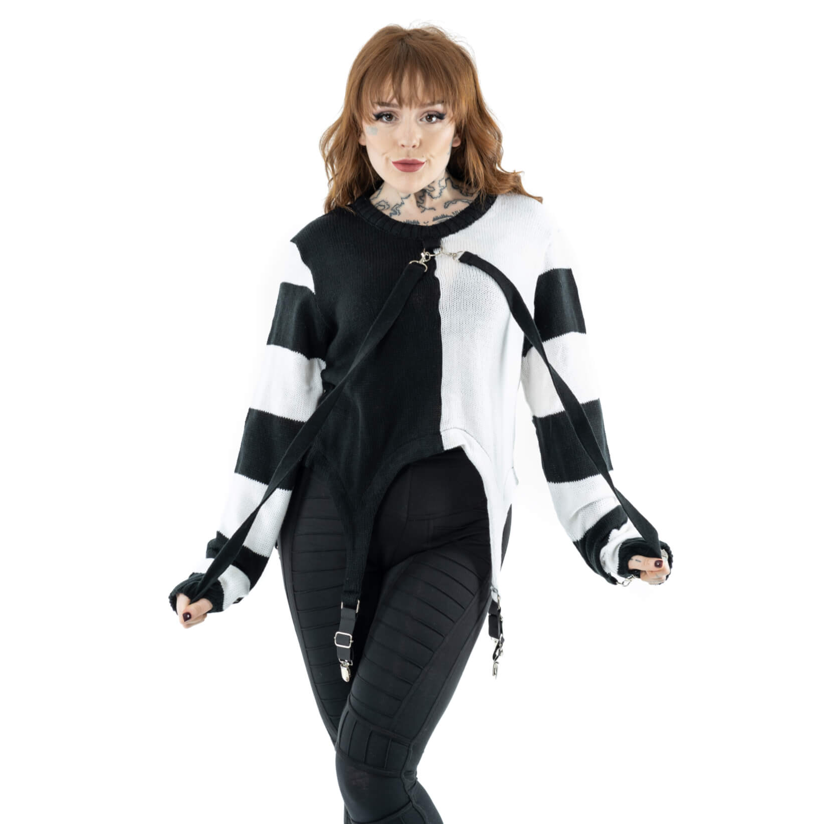 GENOA TOP – BLACK/WHITE