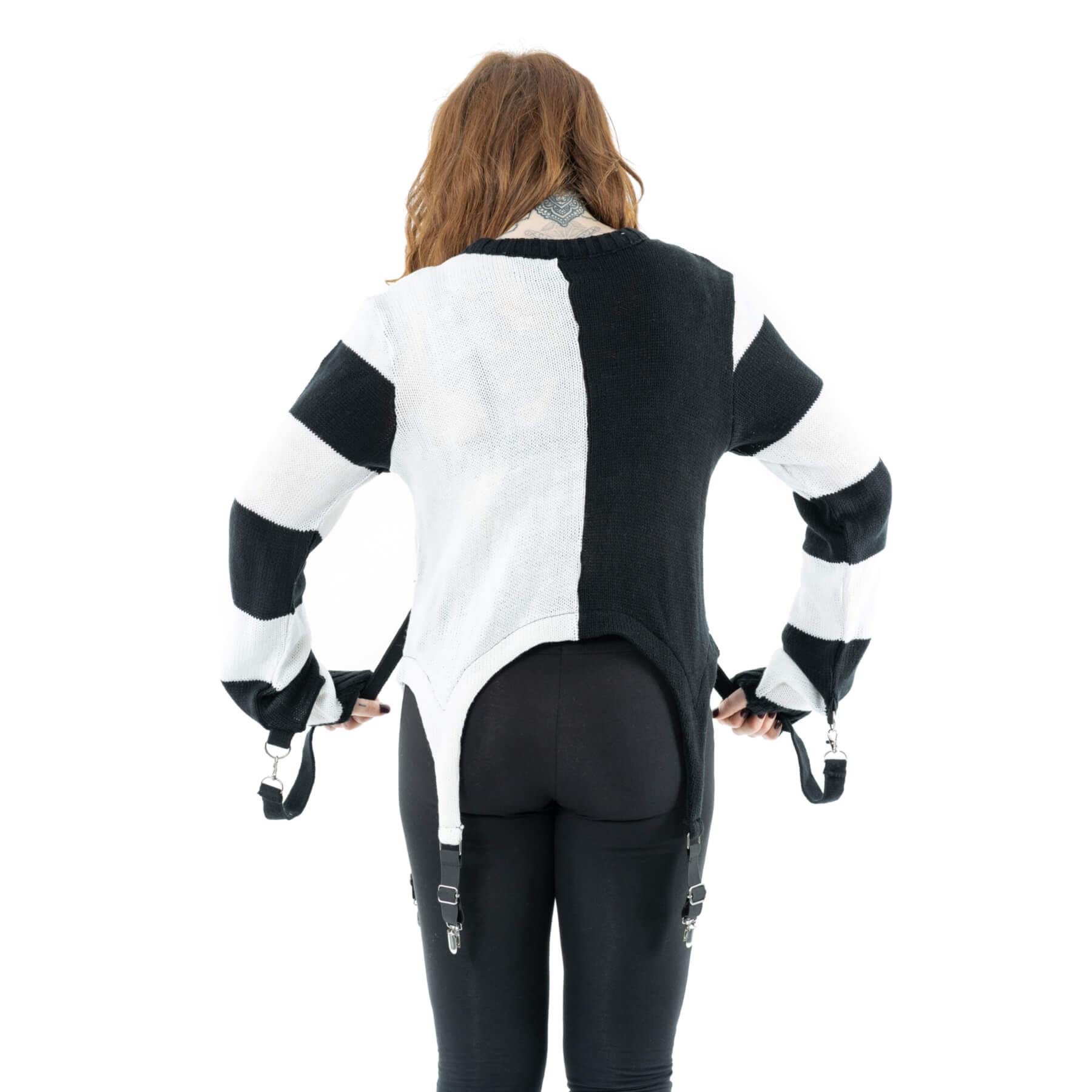 GENOA TOP – BLACK/WHITE