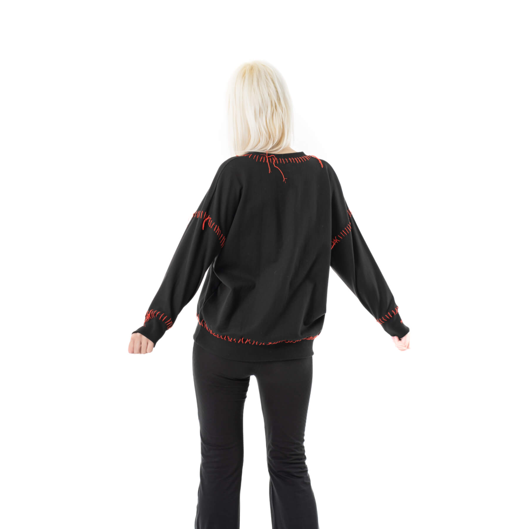 HANALEI JUMPER – BLACK/RED