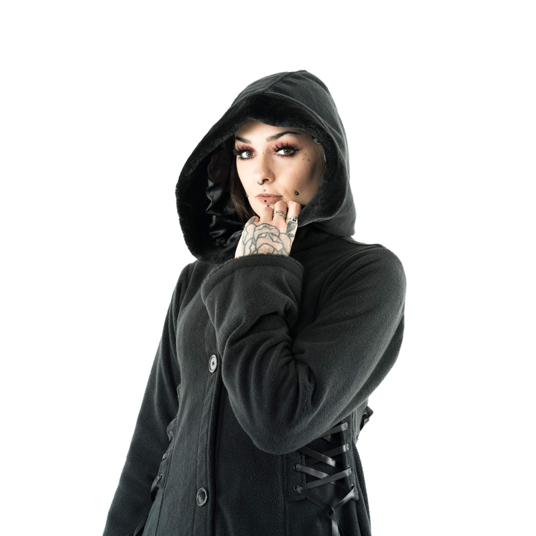 HOLLIER COAT – BLACK