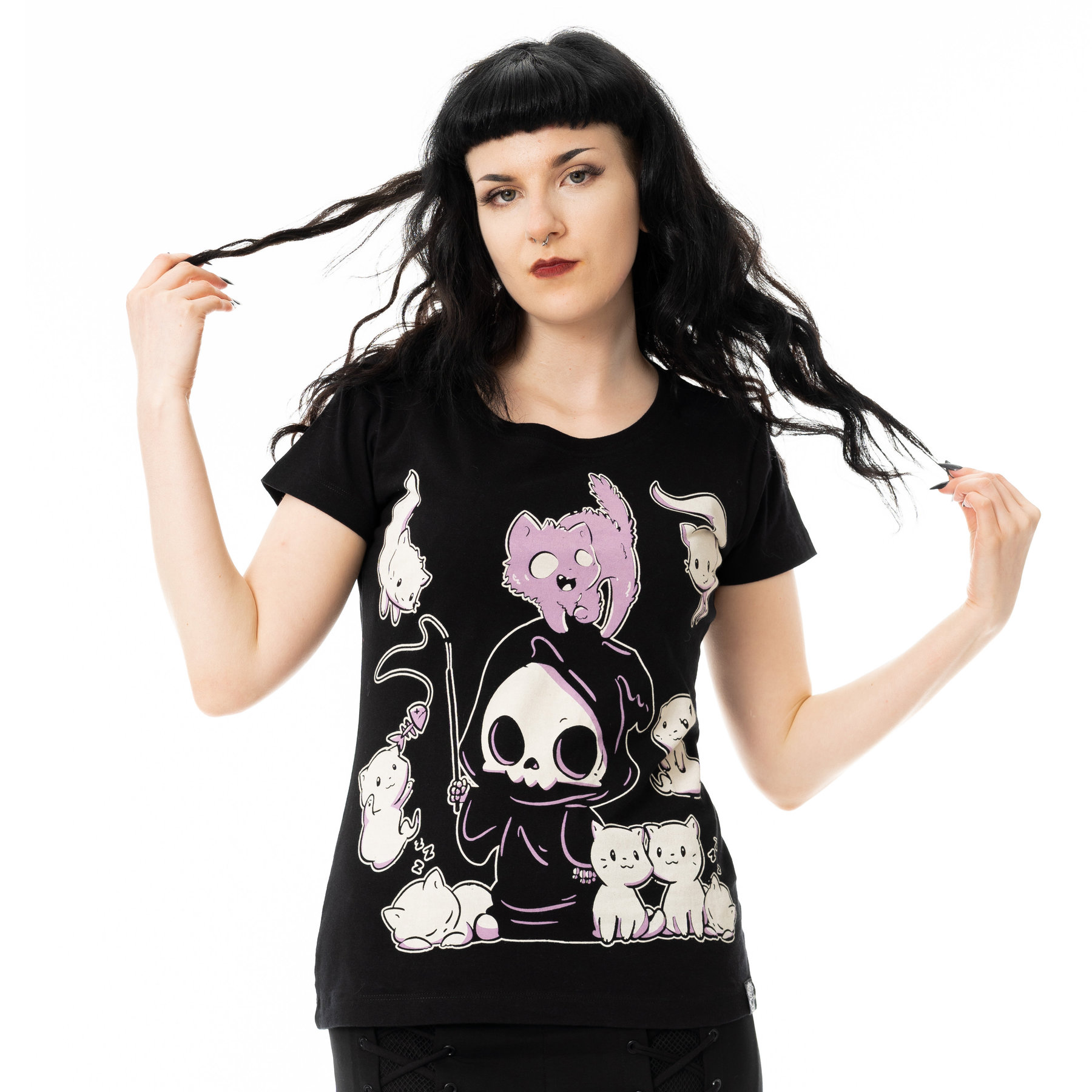 NINE LIVES T SHIRT – BLACK