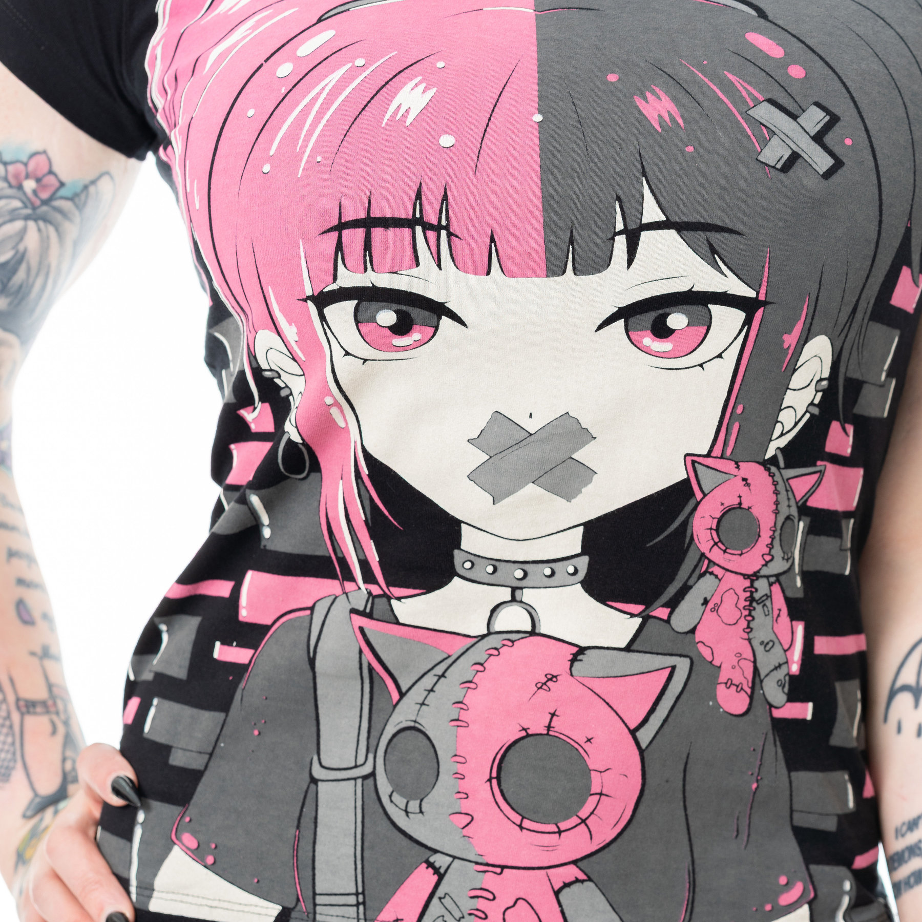 CUTE GOTH T SHIRT – BLACK
