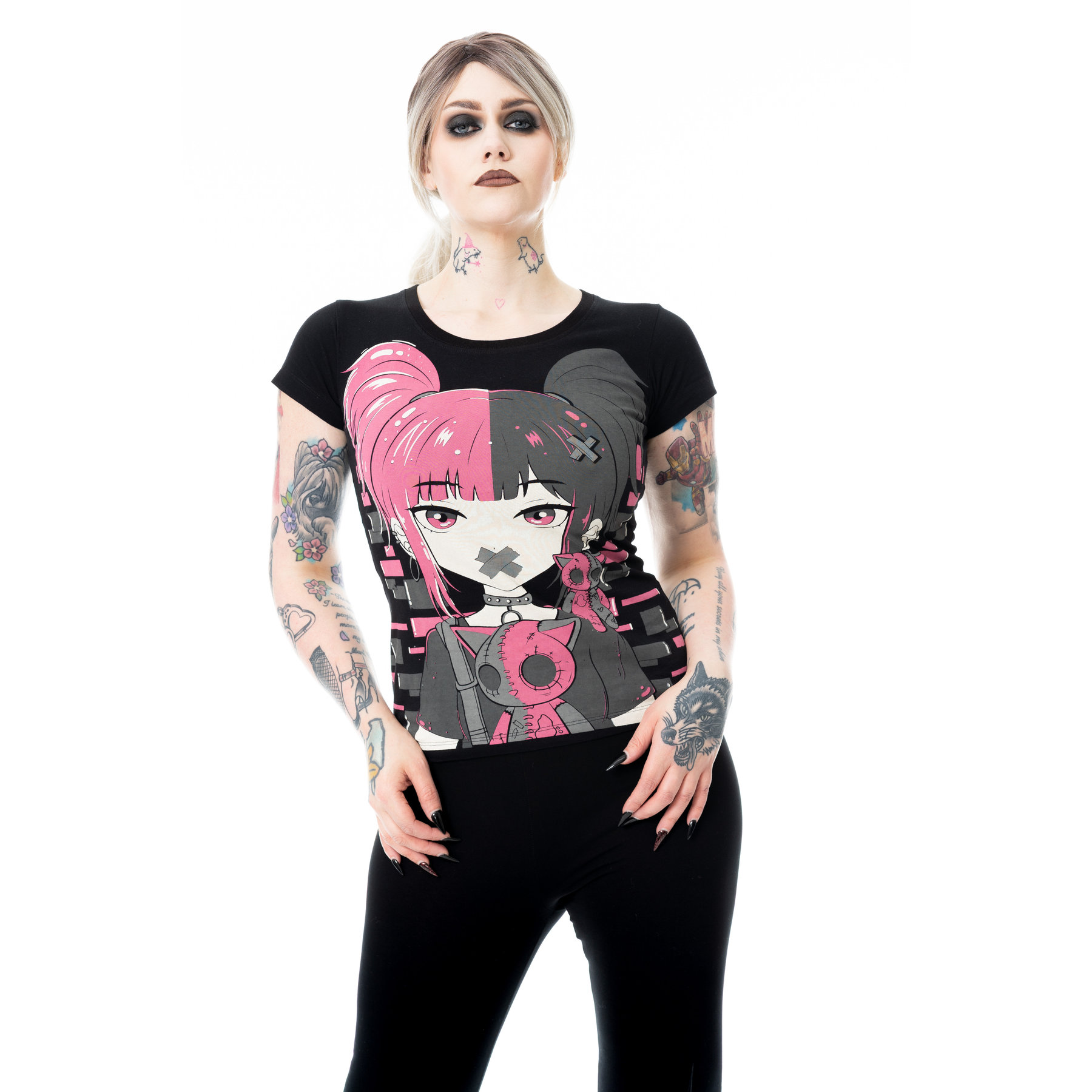 CUTE GOTH T SHIRT – BLACK