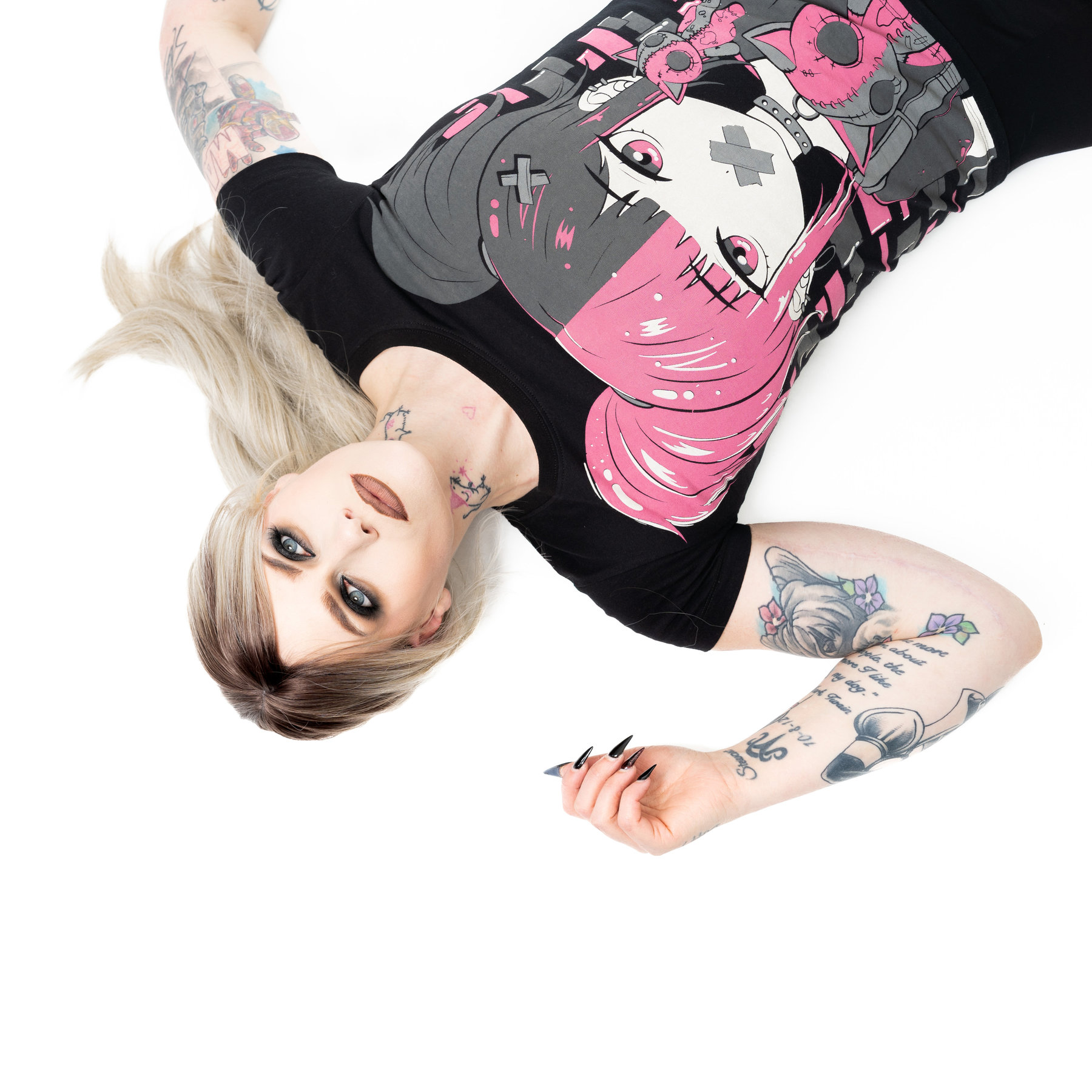 CUTE GOTH T SHIRT – BLACK