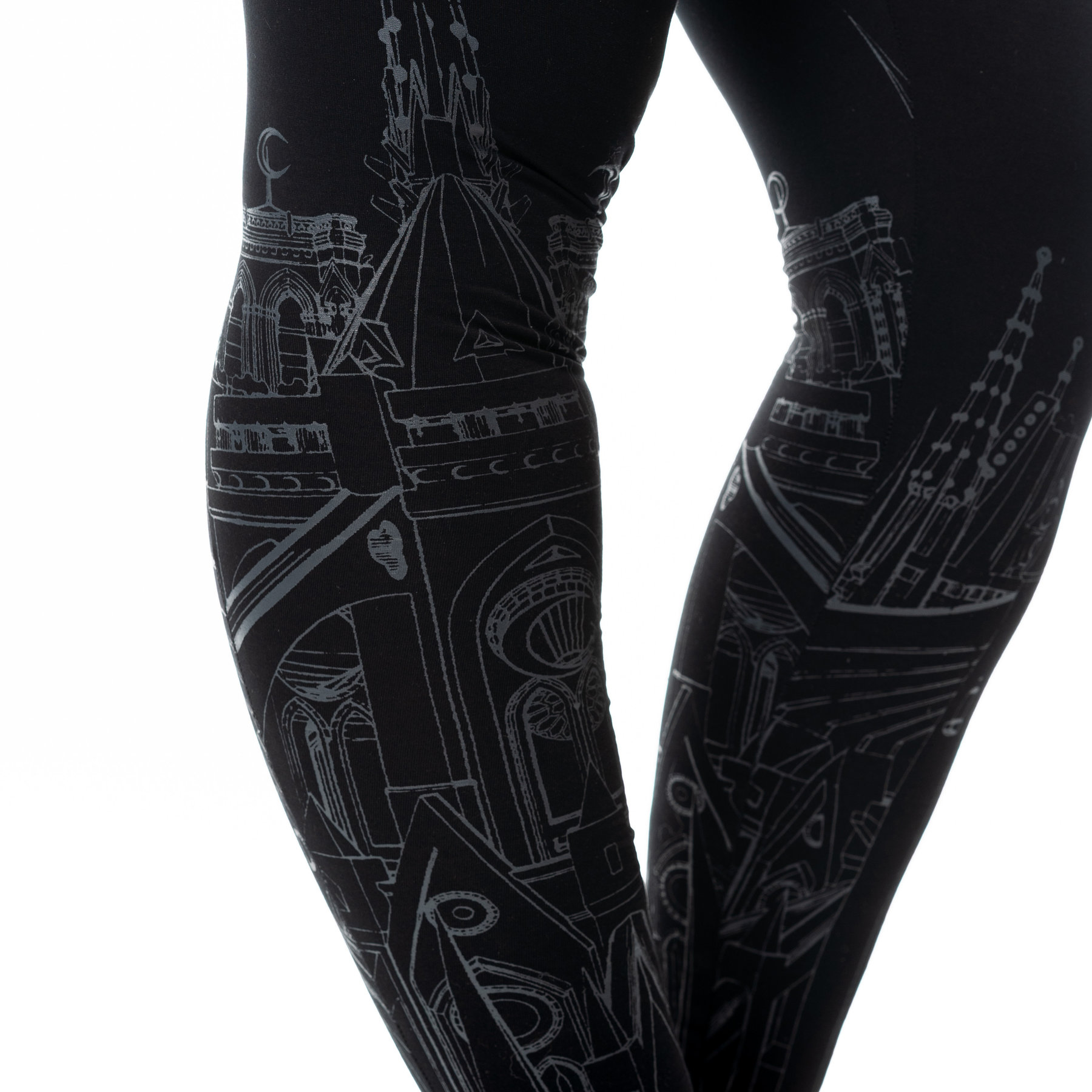 CATHEDRAL LEGGINGS – BLACK