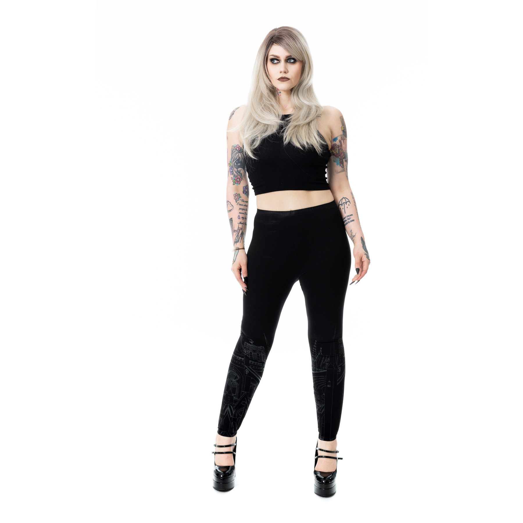 CATHEDRAL LEGGINGS – BLACK