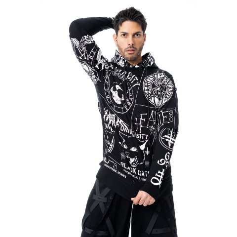DARK ACADEMIA HOOD – BLACK DARK ACADEMIA HOOD – BLACK