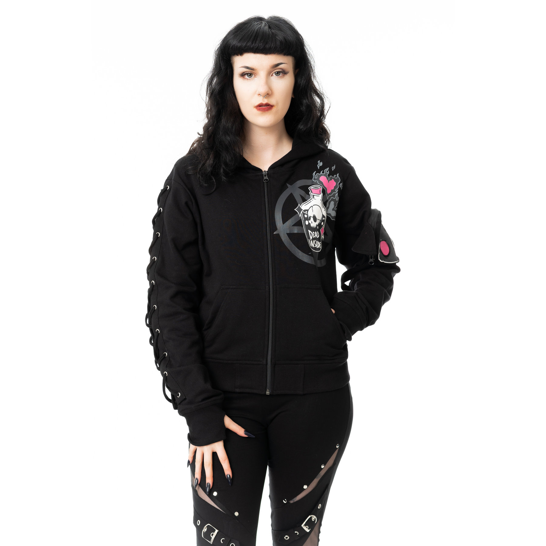 DEATH POTION HOOD – BLACK