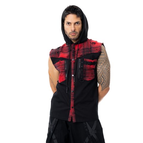 LUTHER VEST – BLACK/RED LUTHER VEST – BLACK/RED