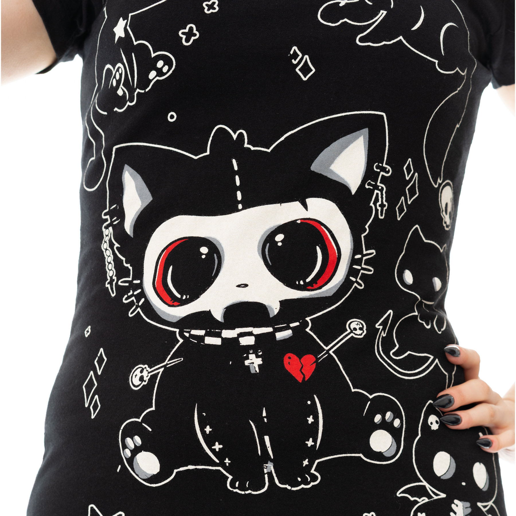 PHANTOM KITTY T SHIRT – BLACK