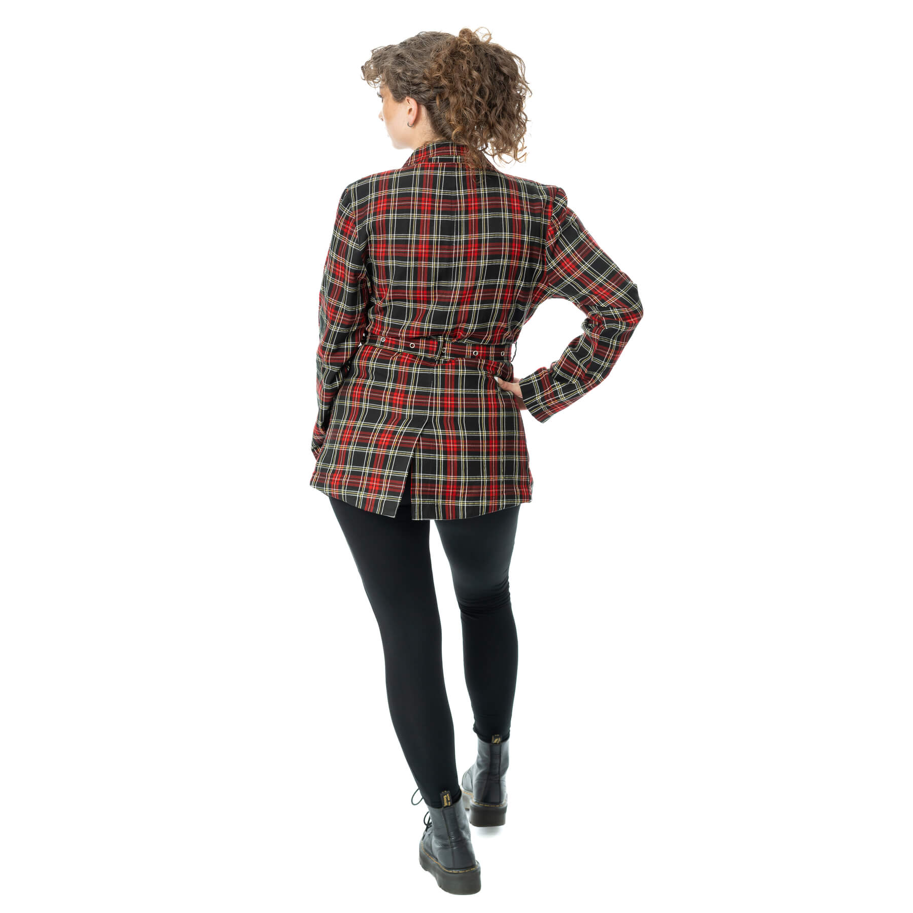 MACABRE BLAZER JACKET – BLACK CHECK