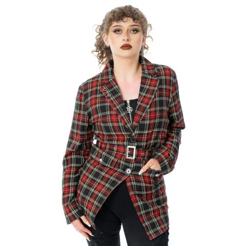 MACABRE BLAZER JACKET – BLACK CHECK MACABRE BLAZER JACKET – BLACK CHECK