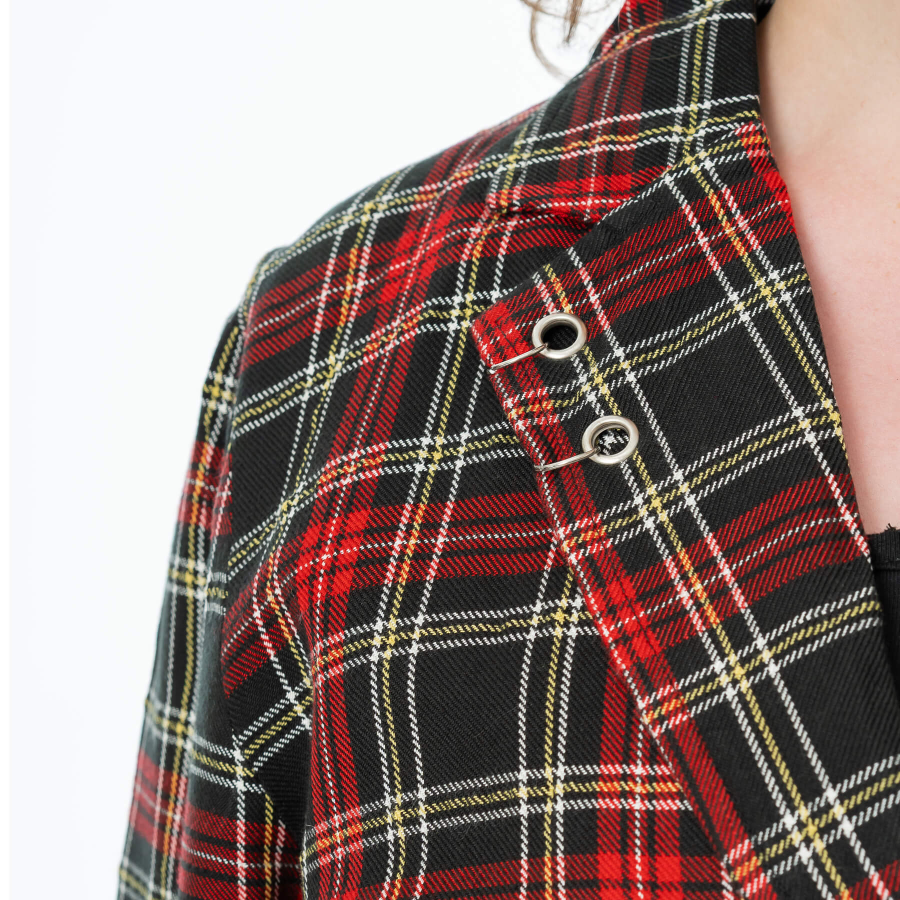 MACABRE BLAZER JACKET – BLACK CHECK