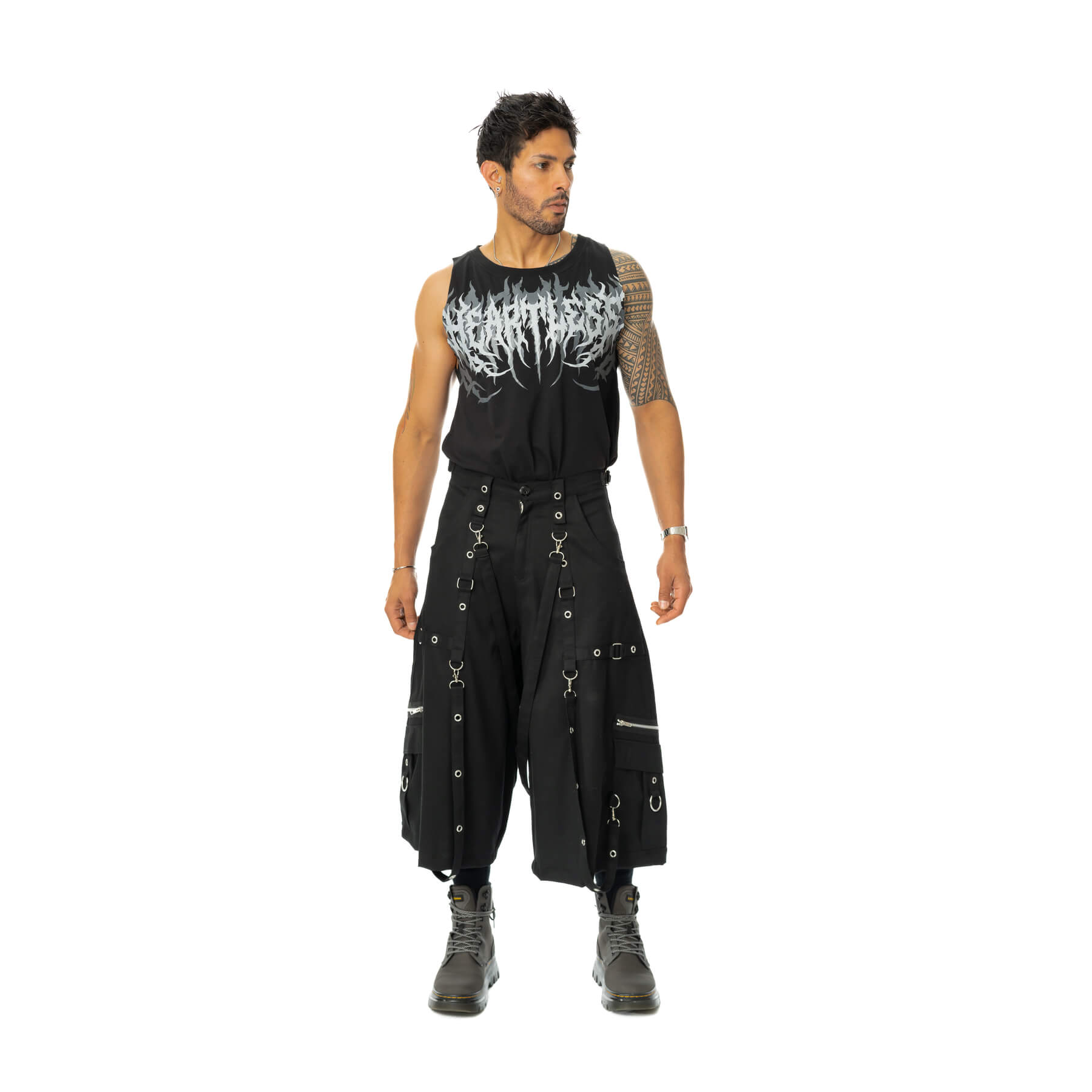 OBSIDIAN DROP JORTS – BLACK