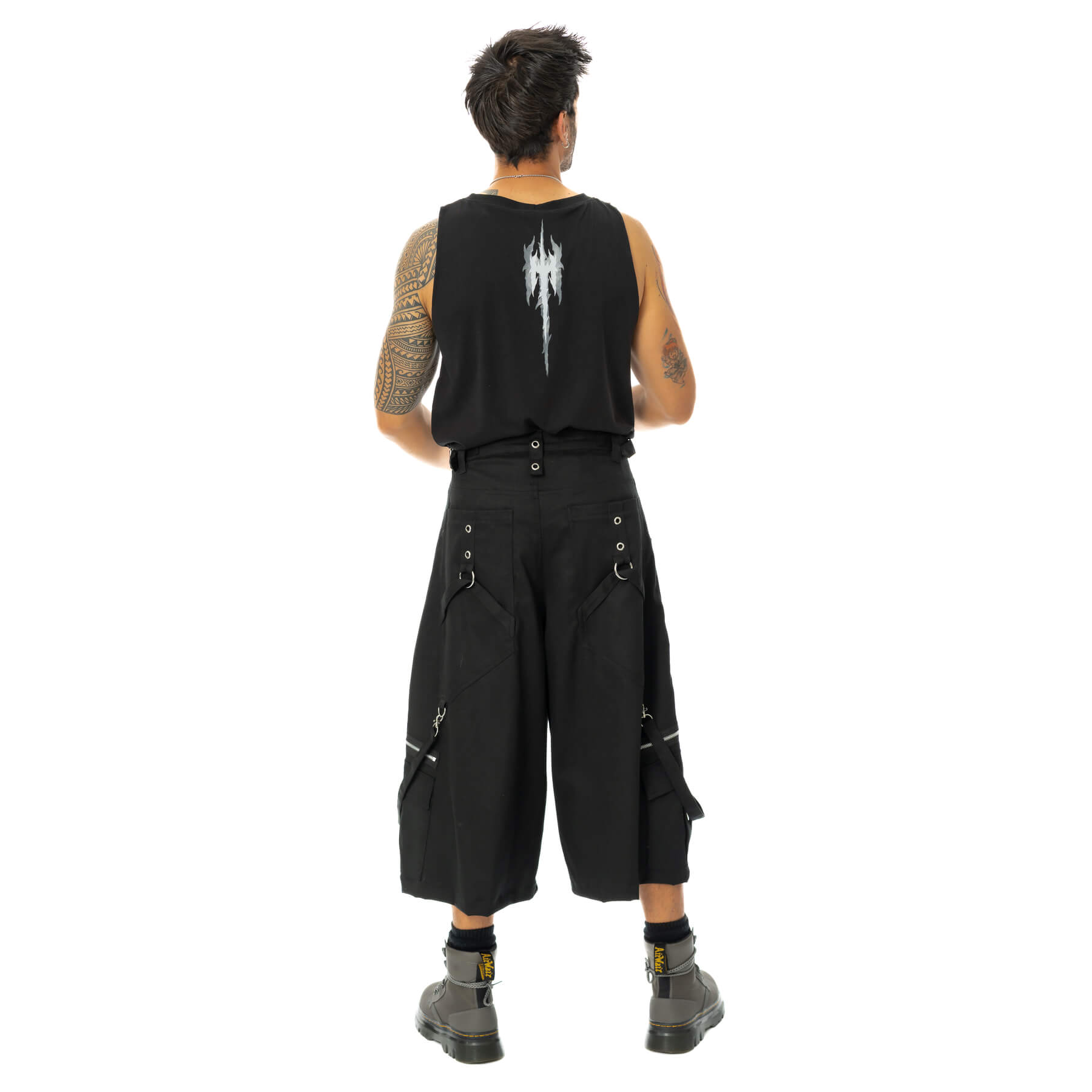 OBSIDIAN DROP JORTS – BLACK