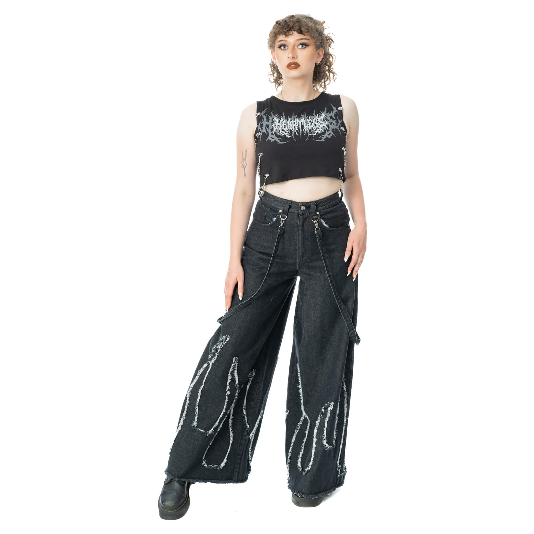 ABLAZE JEANS – BLACK STONEWASH