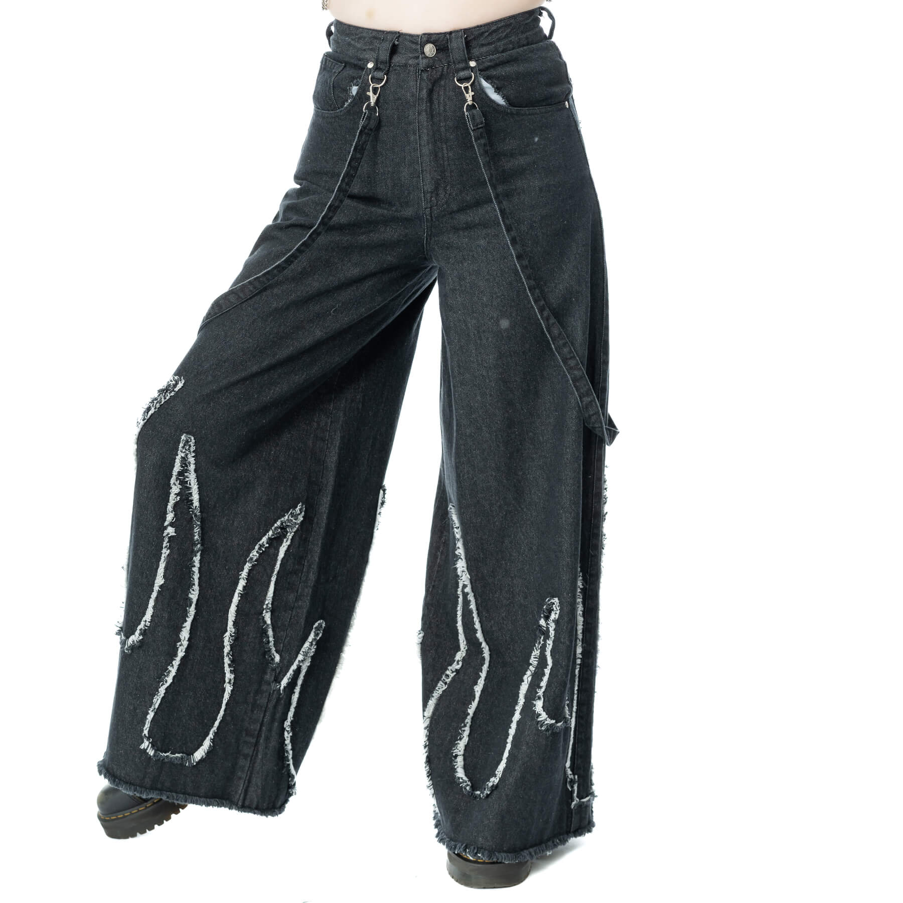 ABLAZE JEANS – BLACK STONEWASH