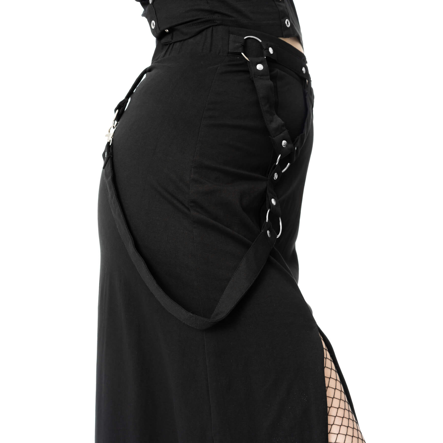 AMARANTH MAXI SKIRT – BLACK