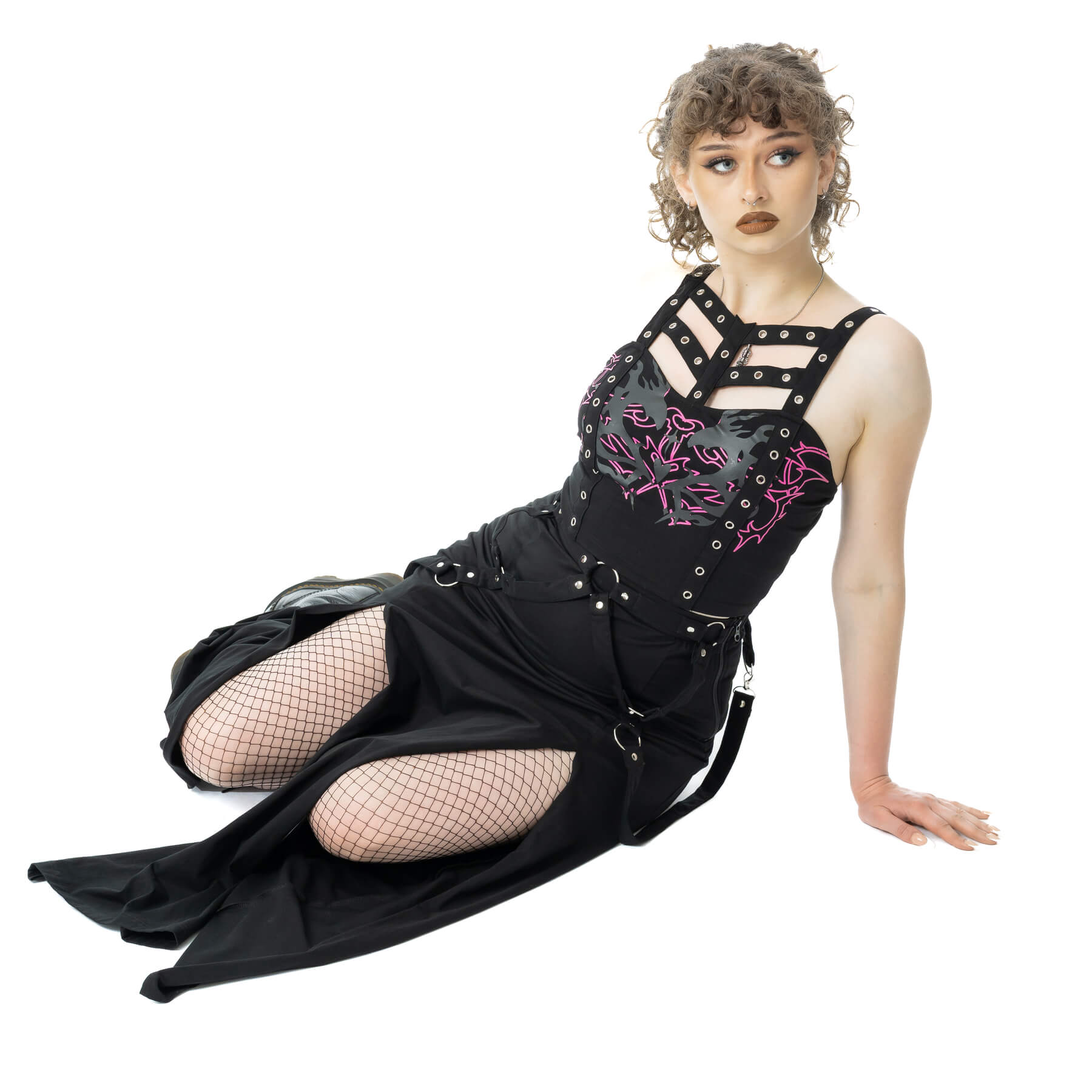 AMARANTH MAXI SKIRT – BLACK