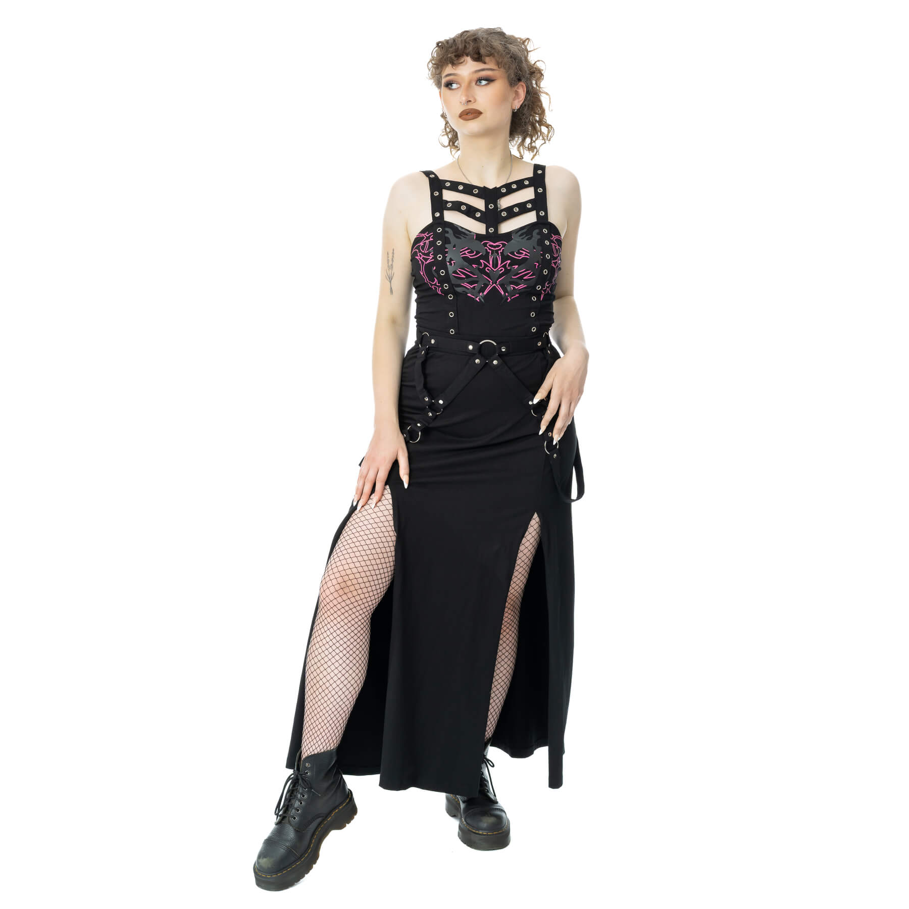 AMARANTH MAXI SKIRT – BLACK