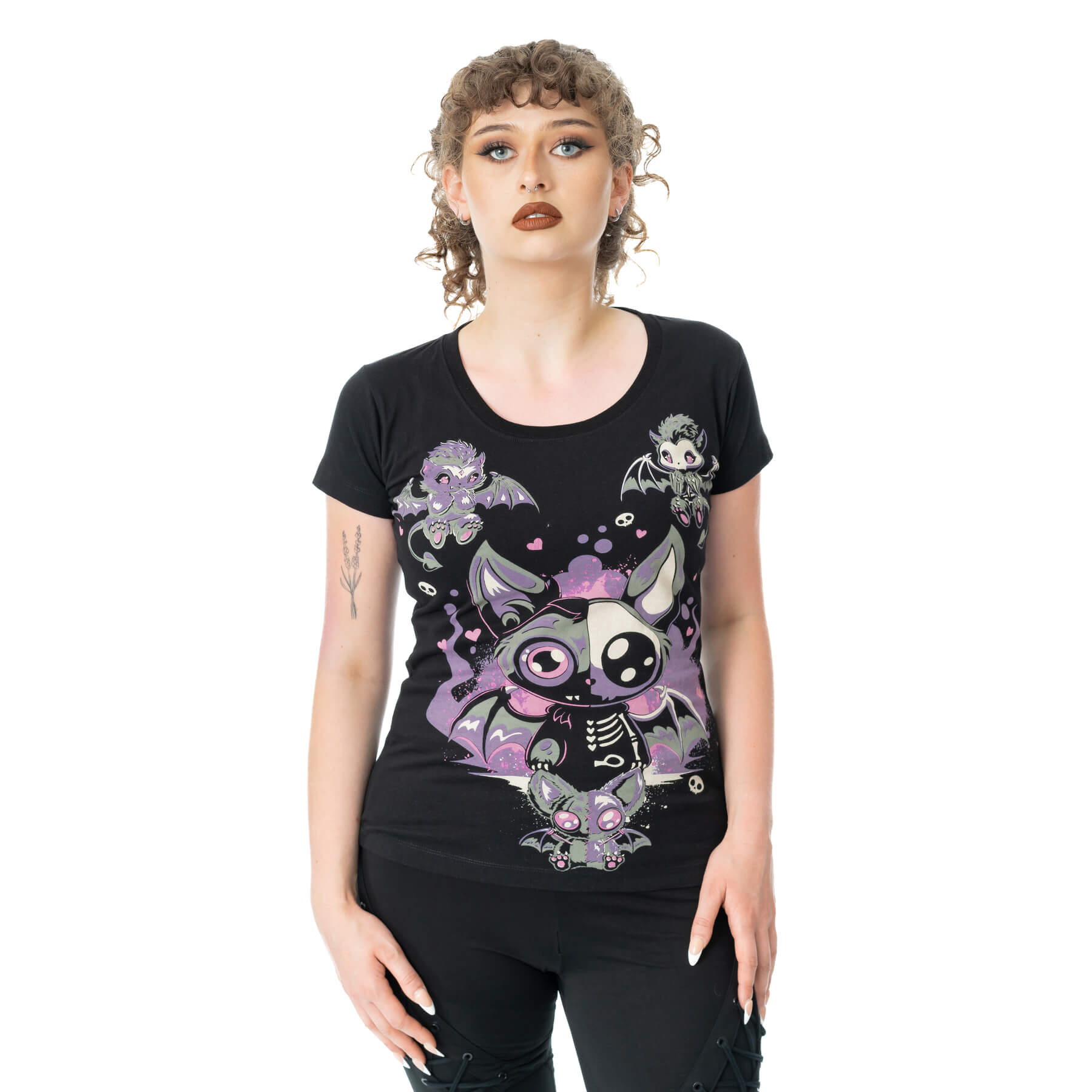 BAT GHOUL T SHIRT – BLACK
