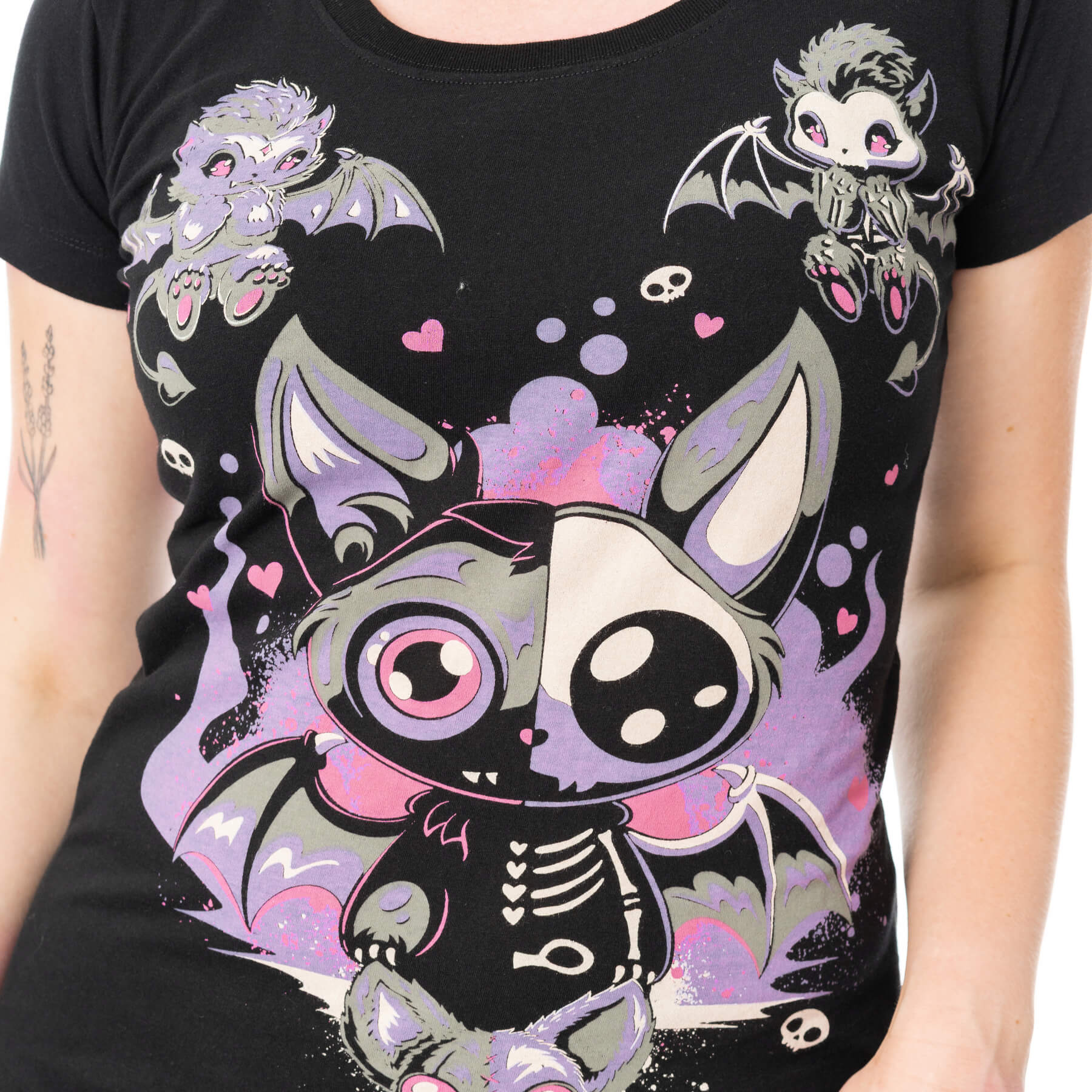 BAT GHOUL T SHIRT – BLACK
