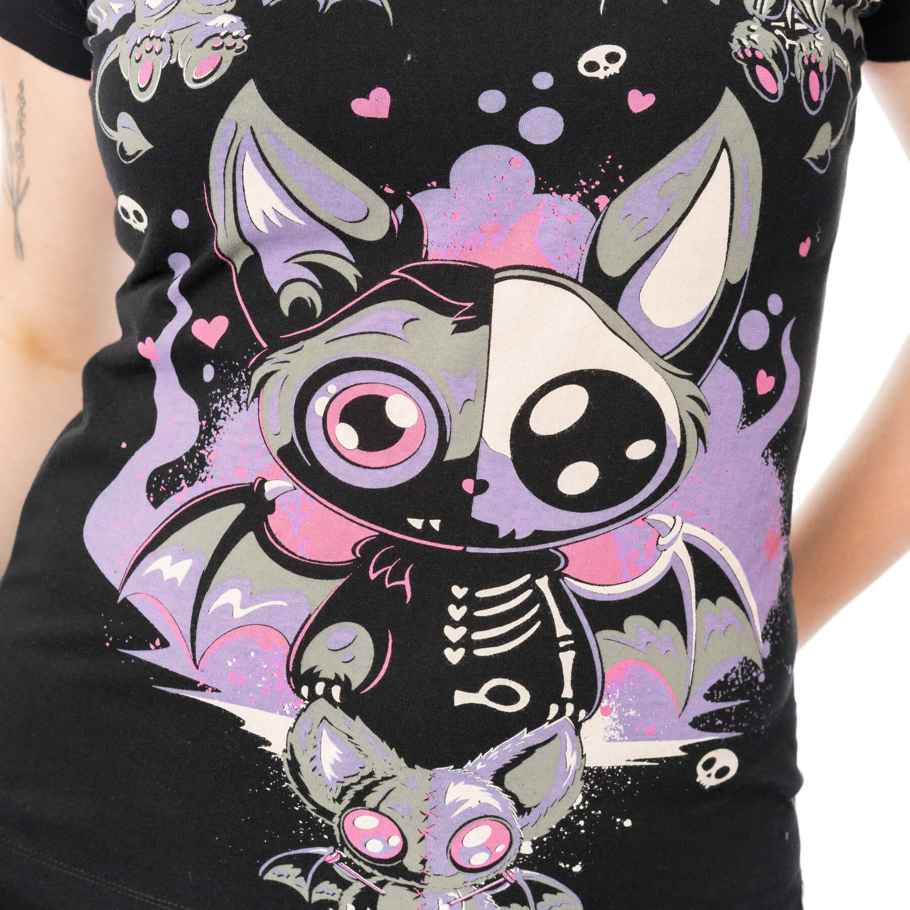 BAT GHOUL T SHIRT – BLACK