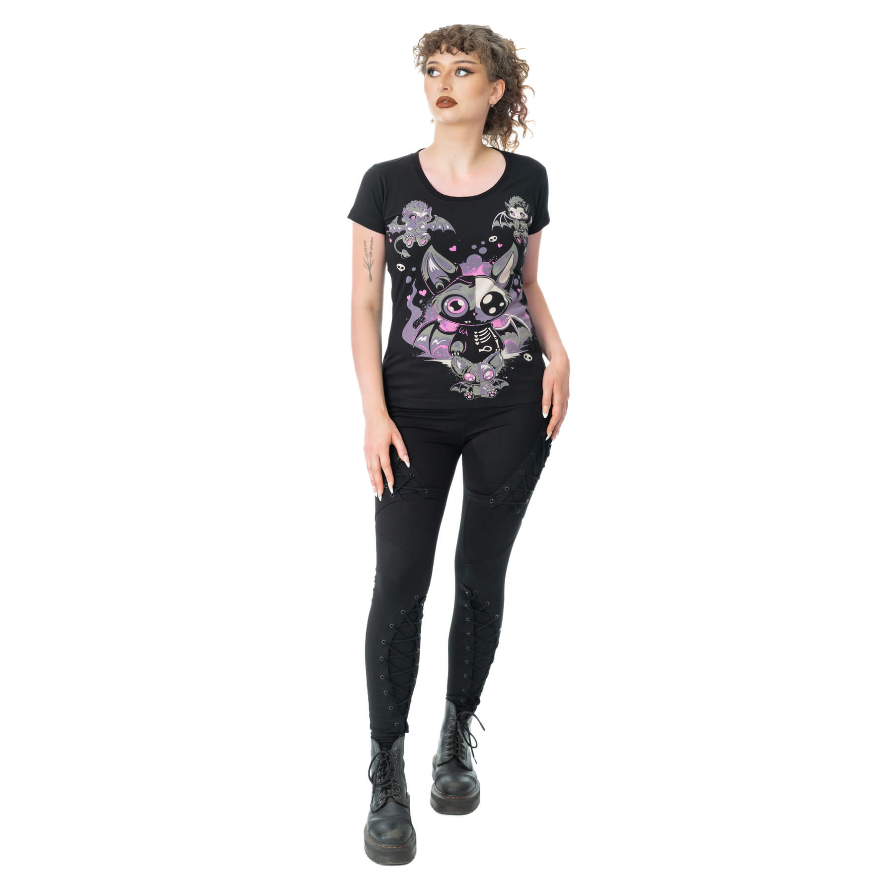BAT GHOUL T SHIRT – BLACK