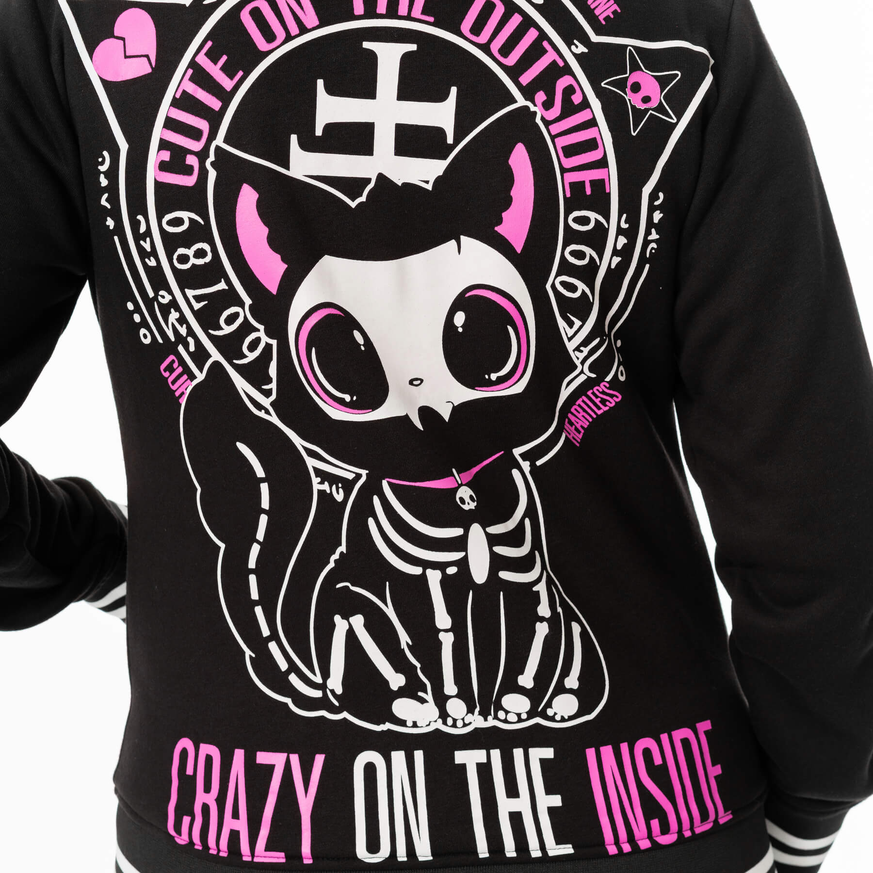 CRAZY ON THE INSIDE VARSITY JACKET – BLACK