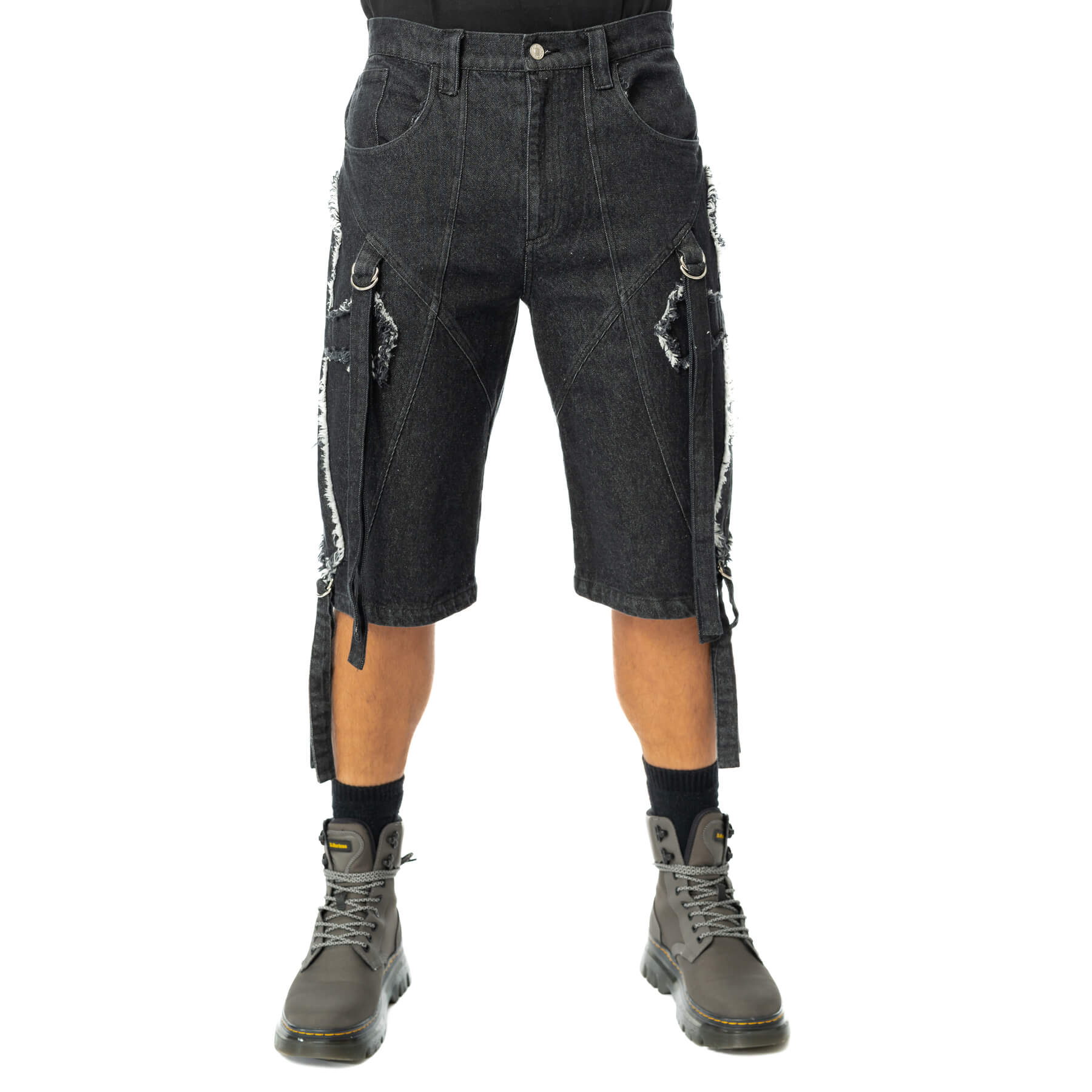 CRUX NOCTIS SHORTS – BLACK STONEWASH