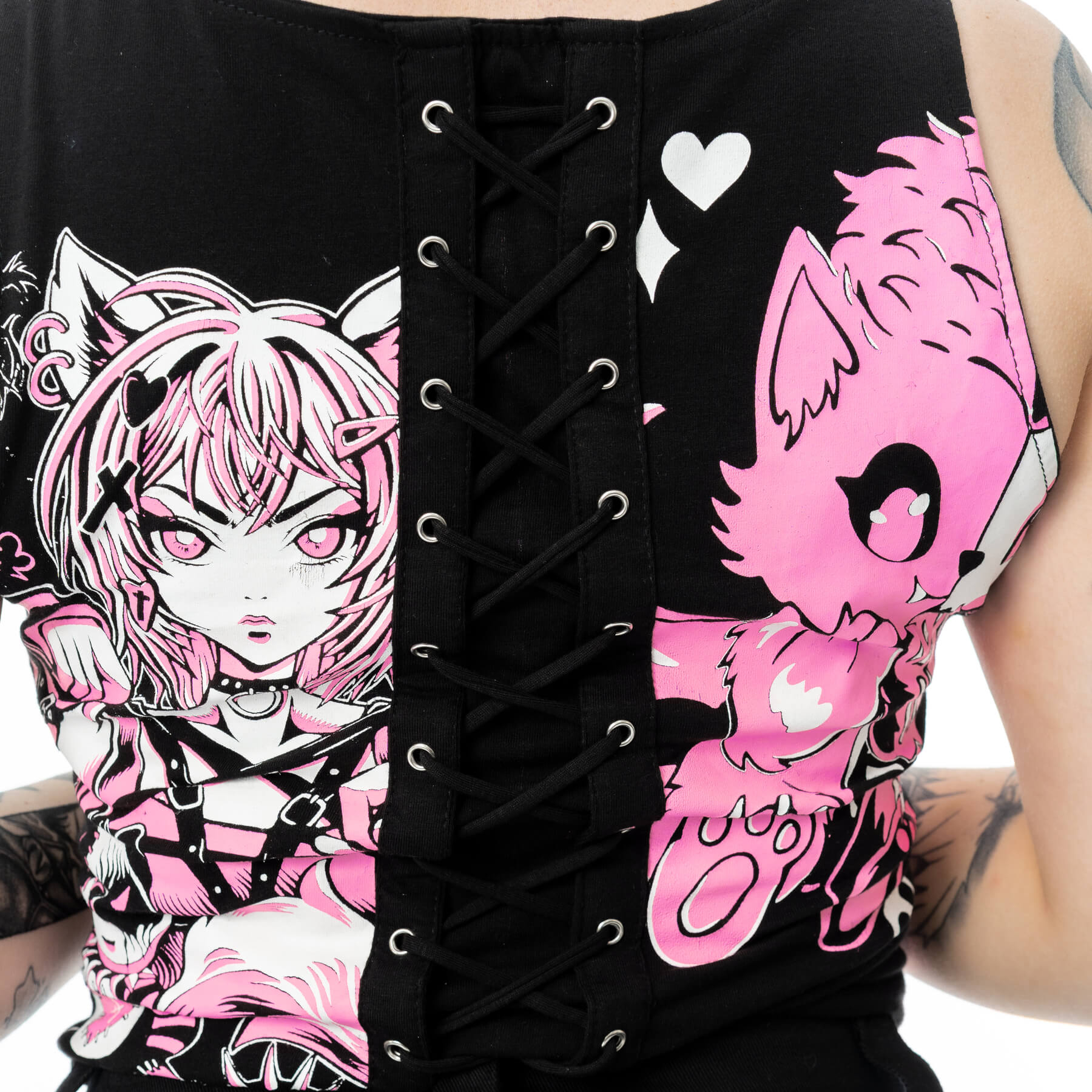 DOLLHOUSE DETENTION TOP – BLACK