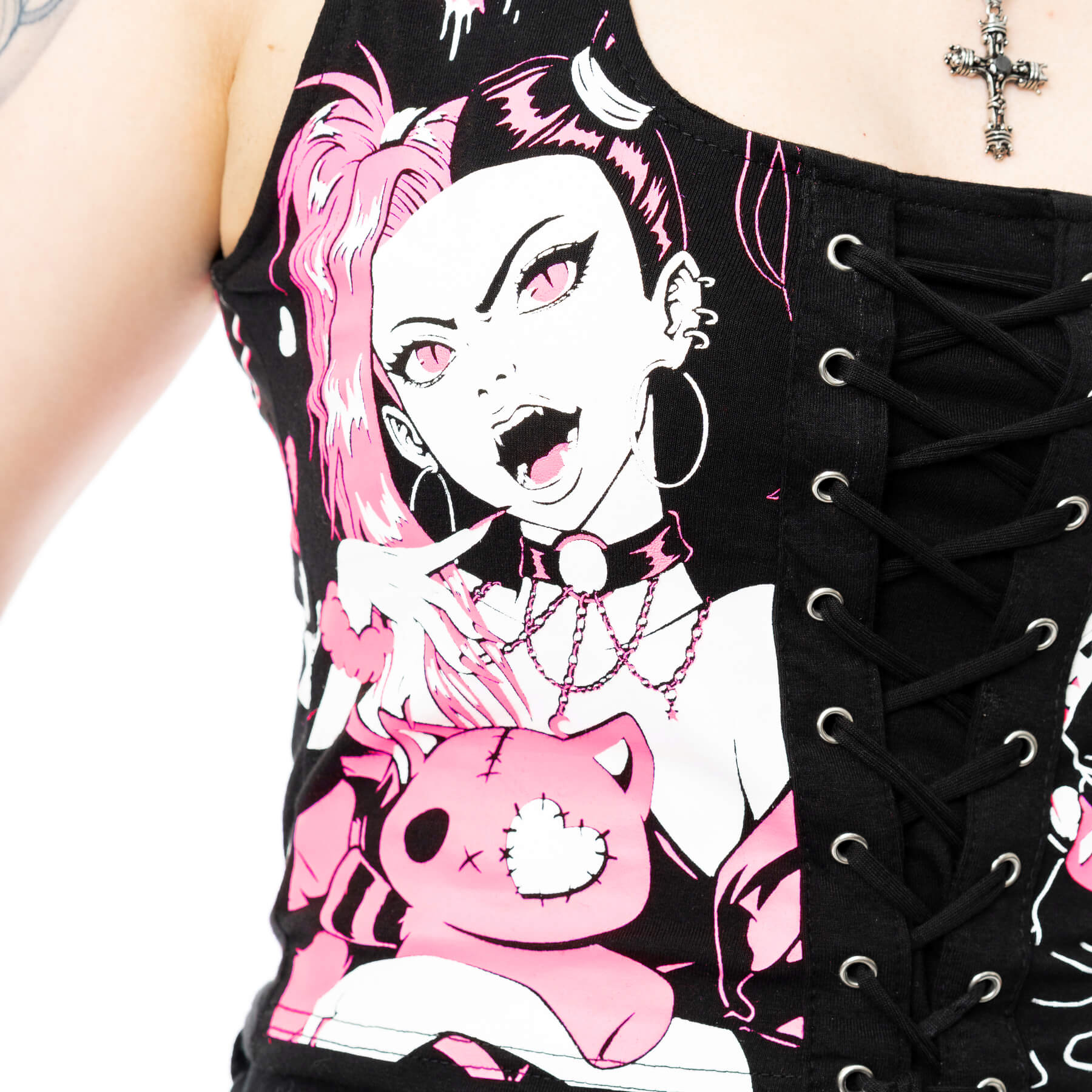 DOLLHOUSE DETENTION TOP – BLACK