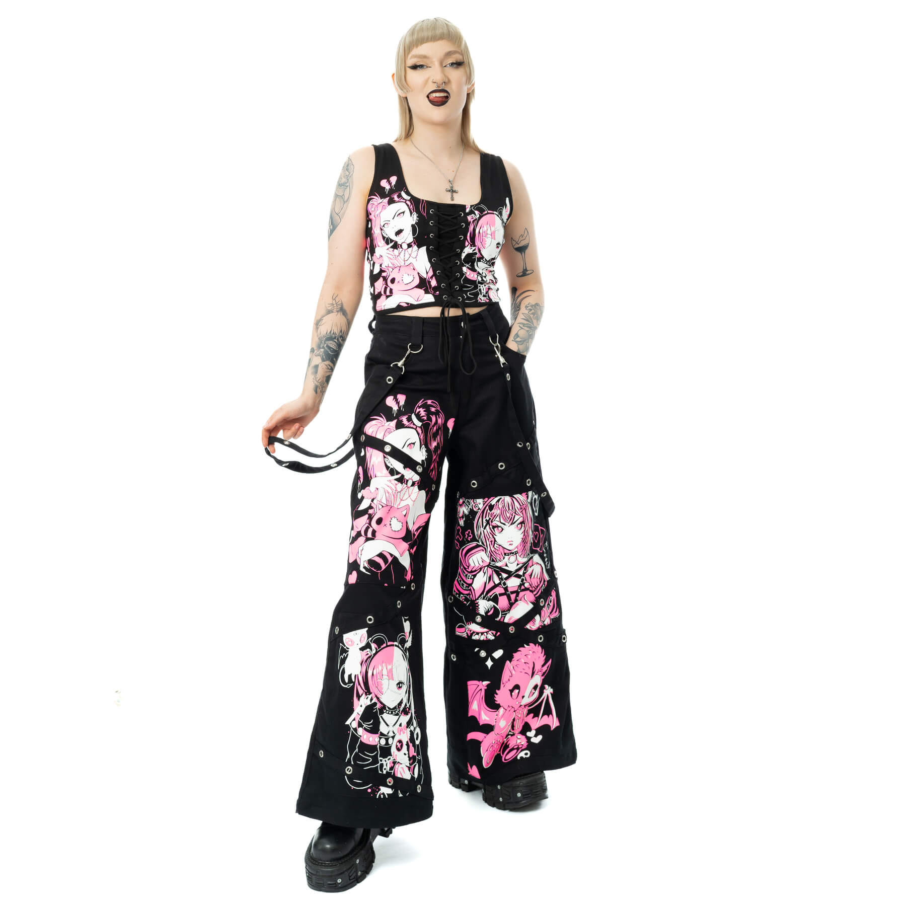DOLLHOUSE DETENTION TOP – BLACK