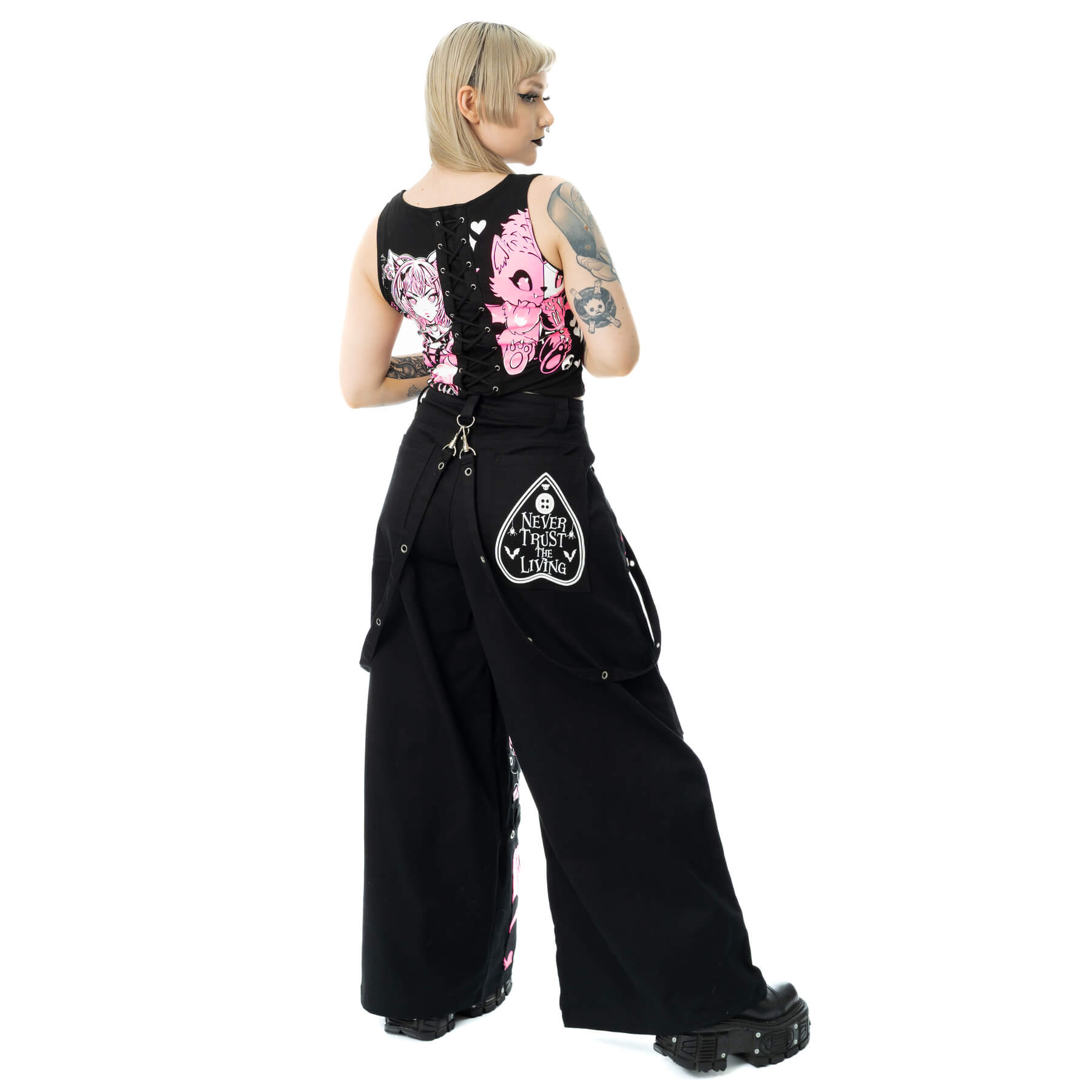 DOLLHOUSE DETENTION TOP – BLACK