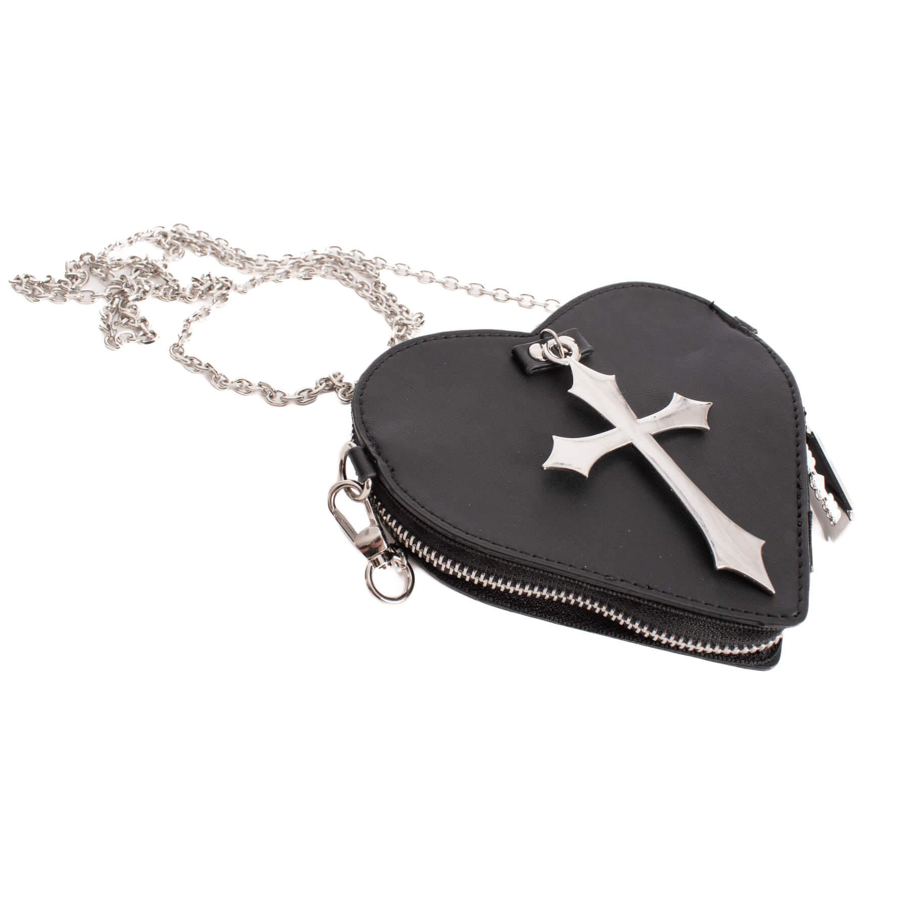 FAITHLESS HEART COIN PURSE – BLACK