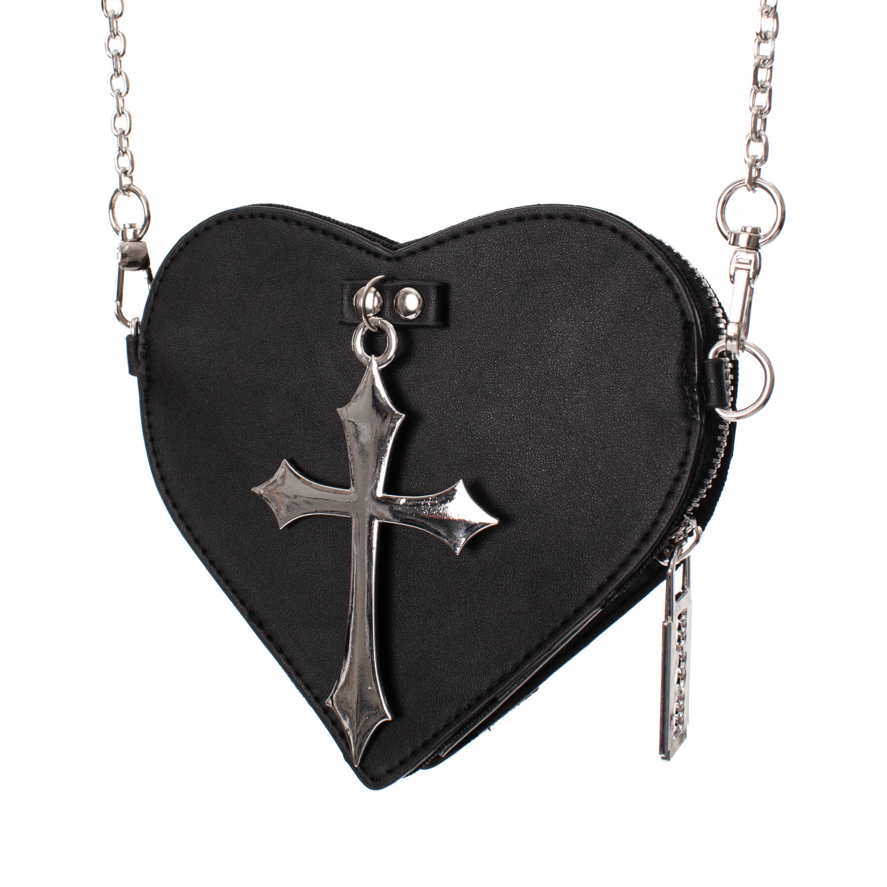FAITHLESS HEART COIN PURSE – BLACK