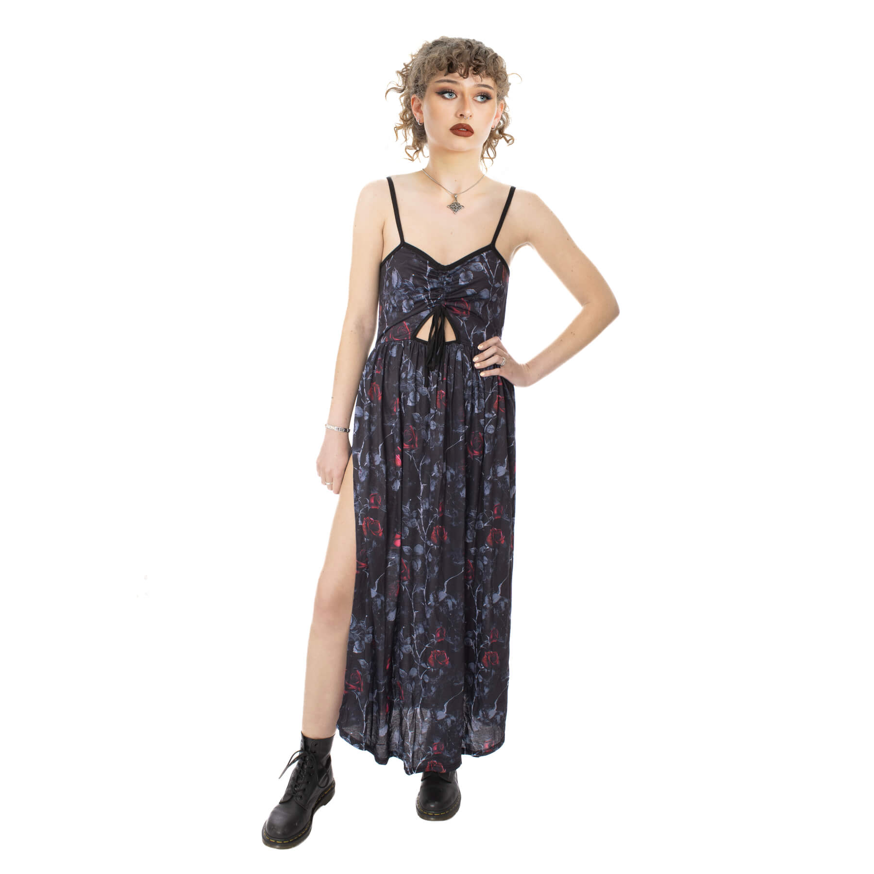 GRAVEYARD BLOOM DRESS – BLACK