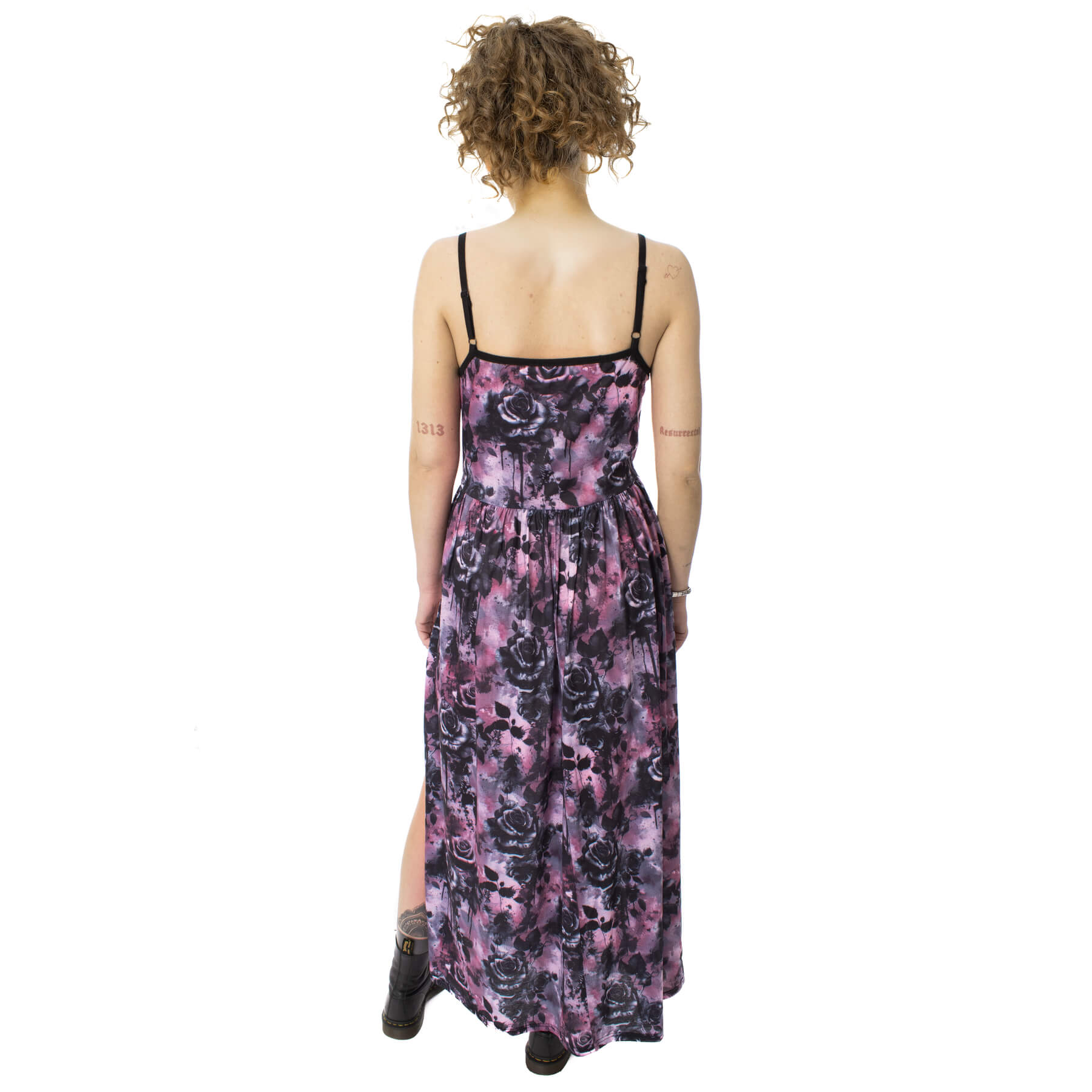GRAVEYARD BLOOM DRESS – PINK/BLACK