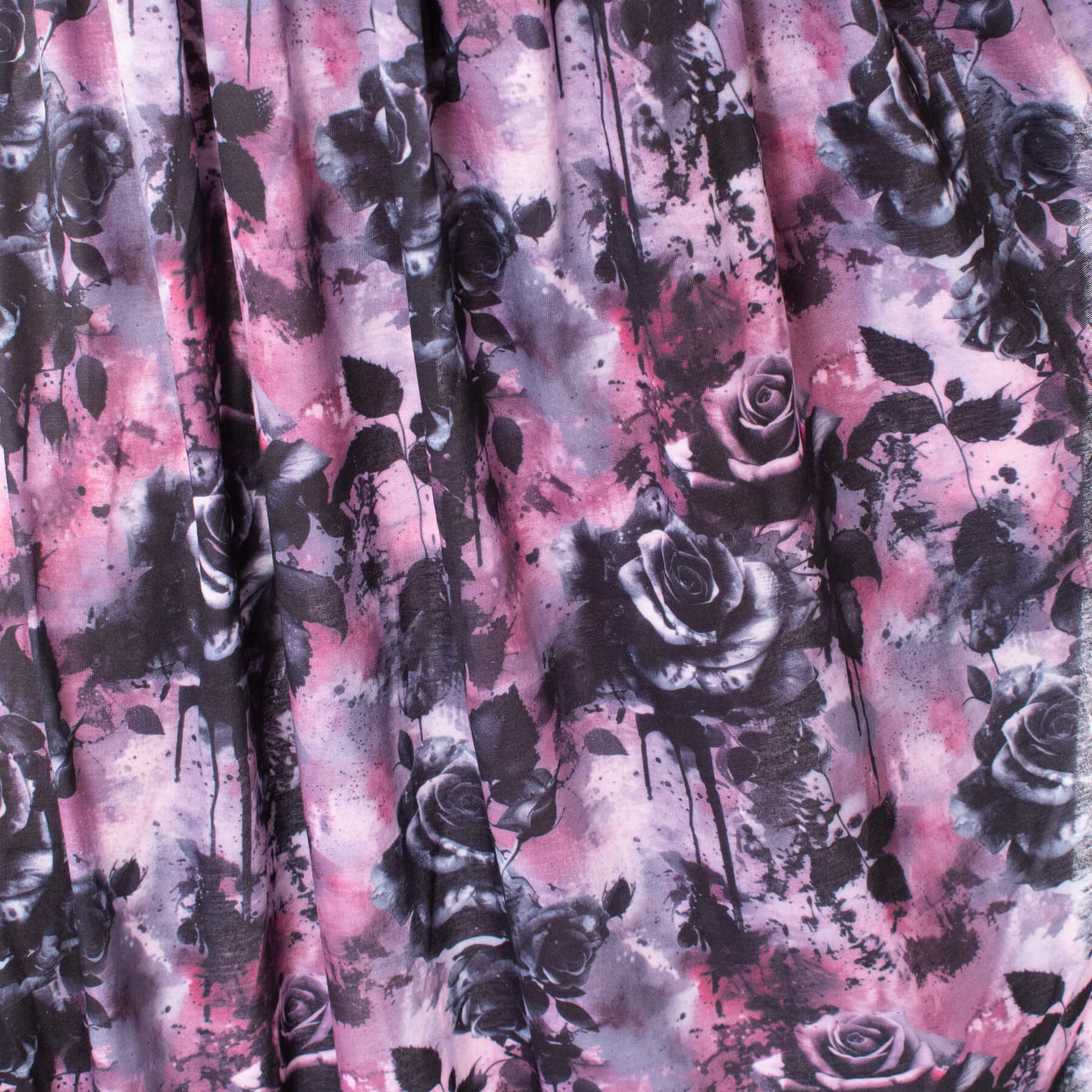 GRAVEYARD BLOOM DRESS – PINK/BLACK