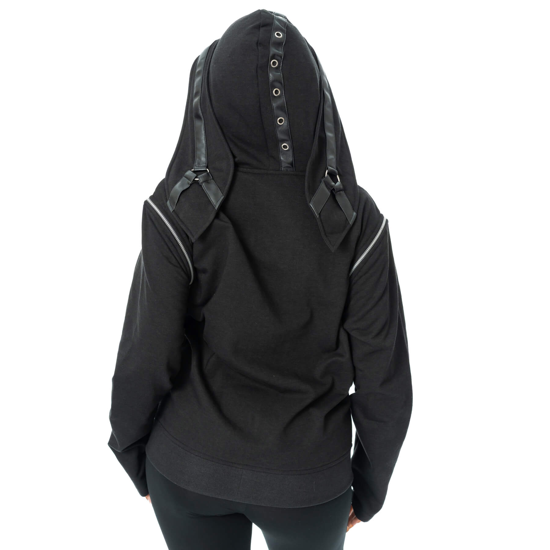 GRIM BUNNY HOOD – BLACK