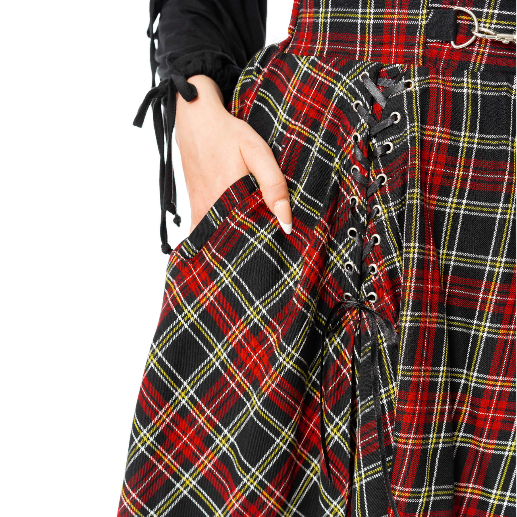 HELENI SKIRT – BLACK CHECK
